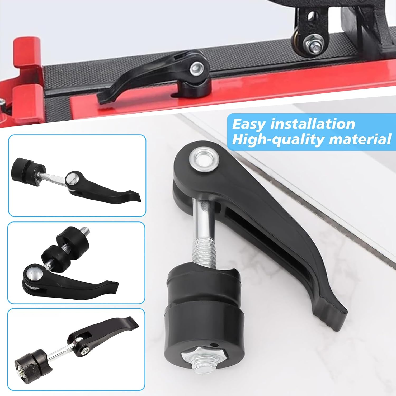 Lawnmower Fast Removal Screws - Quick Release Handle Screws for Lawn Mower & Tile Cutter Push-Type Broach - Durable Repair Tool Replacement Parts for Lawn Mower Maintenance & Garden Tools (4PCS) image number 5