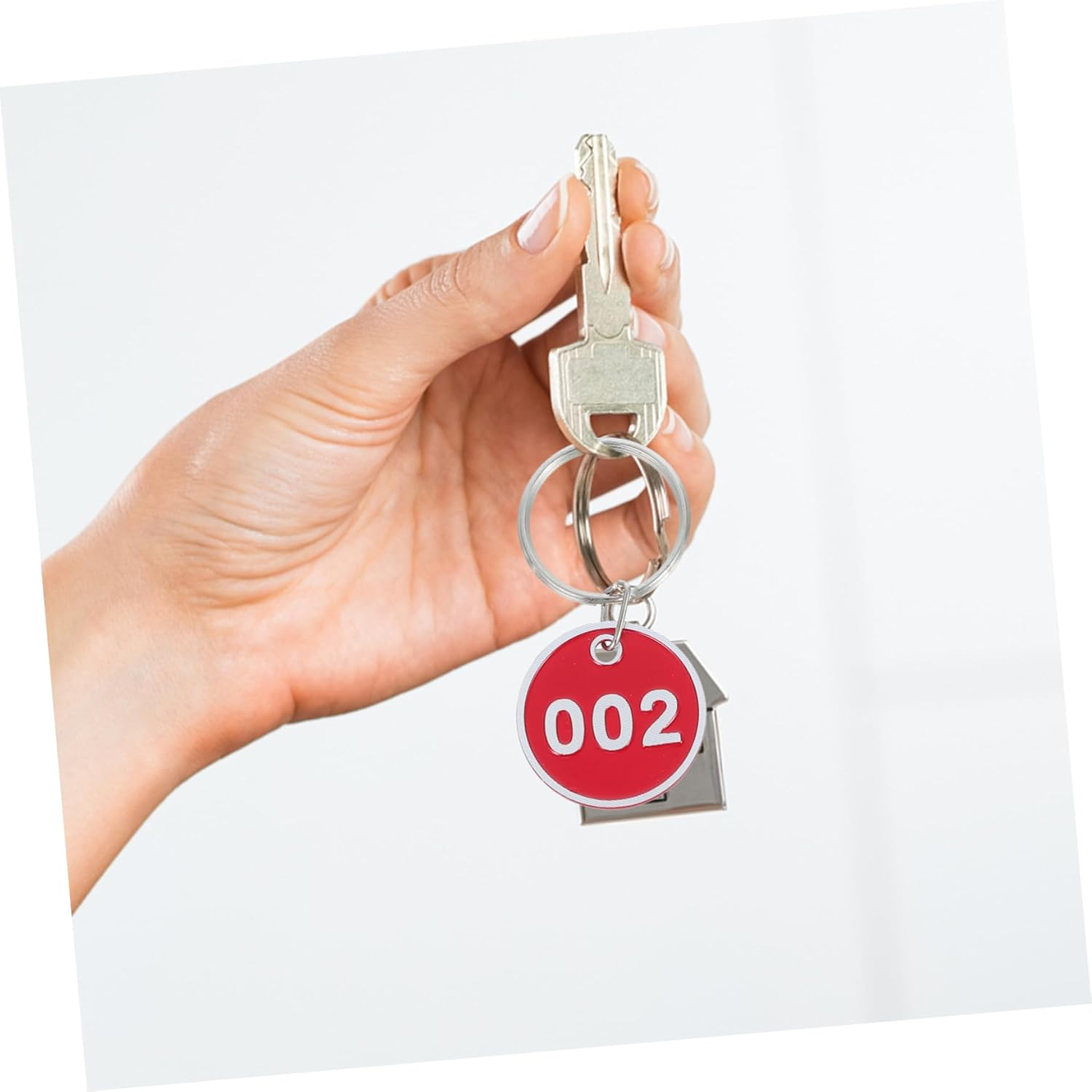 SEWACC 100Pcs Aluminum Alloy Numbered Tags Luggage Identification Tags Metal Label for Travel Suitcases Bags and Storage for Hotels and Cruise image number 1