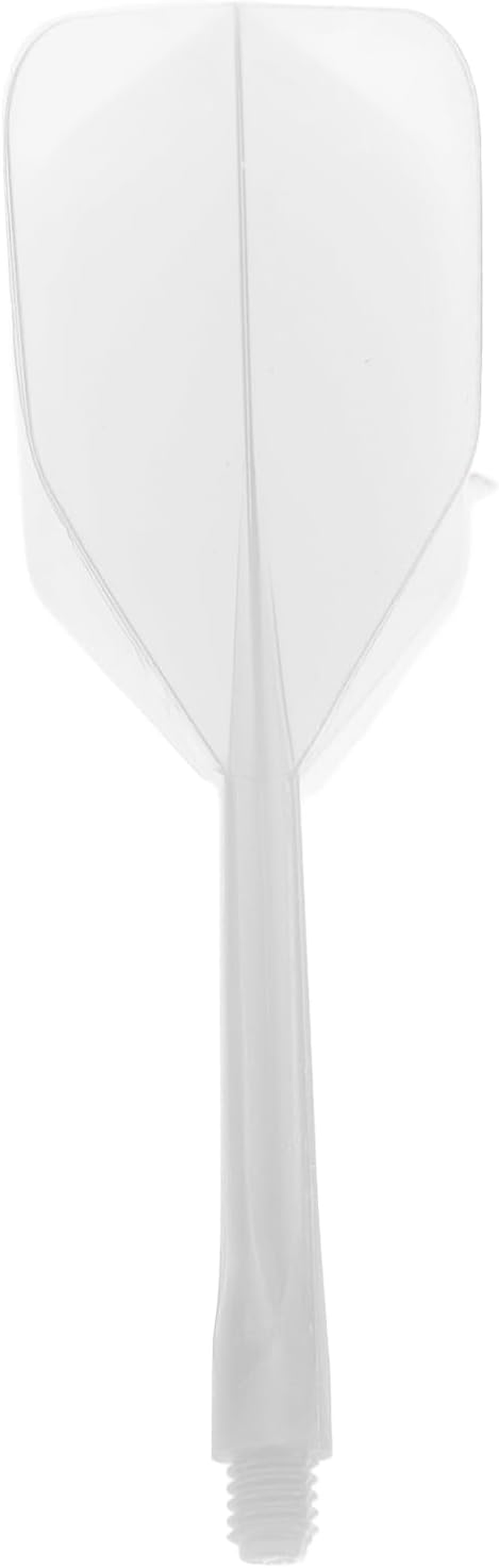 One Piece Dart Flight and Shafts, Plastic 10Pcs Excellent Balance Integrated Dart Shaft and Flights for Dart Game (White) image number 4