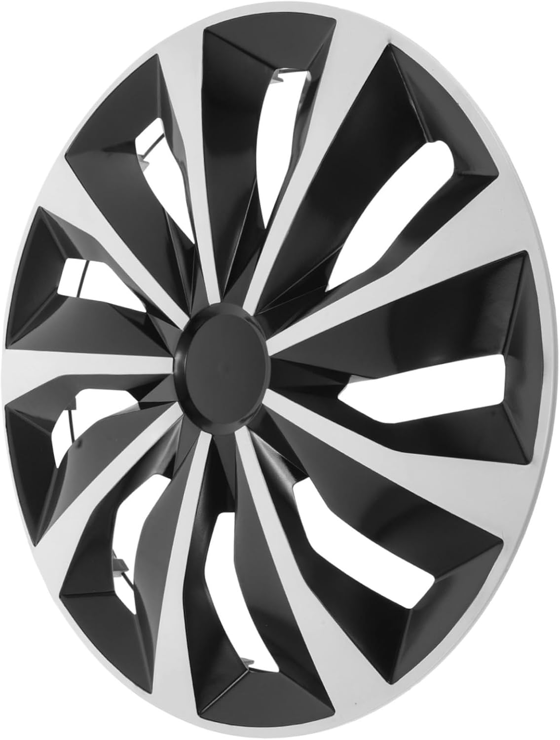 HOODANCOS Universal 15-Inch Wheel Hubcap Cover White Center Hub Cap for Cars Automotive Wheel Rim Cover Decorative Tire Hubcap Suitable for Vehicle Replacement image number 1