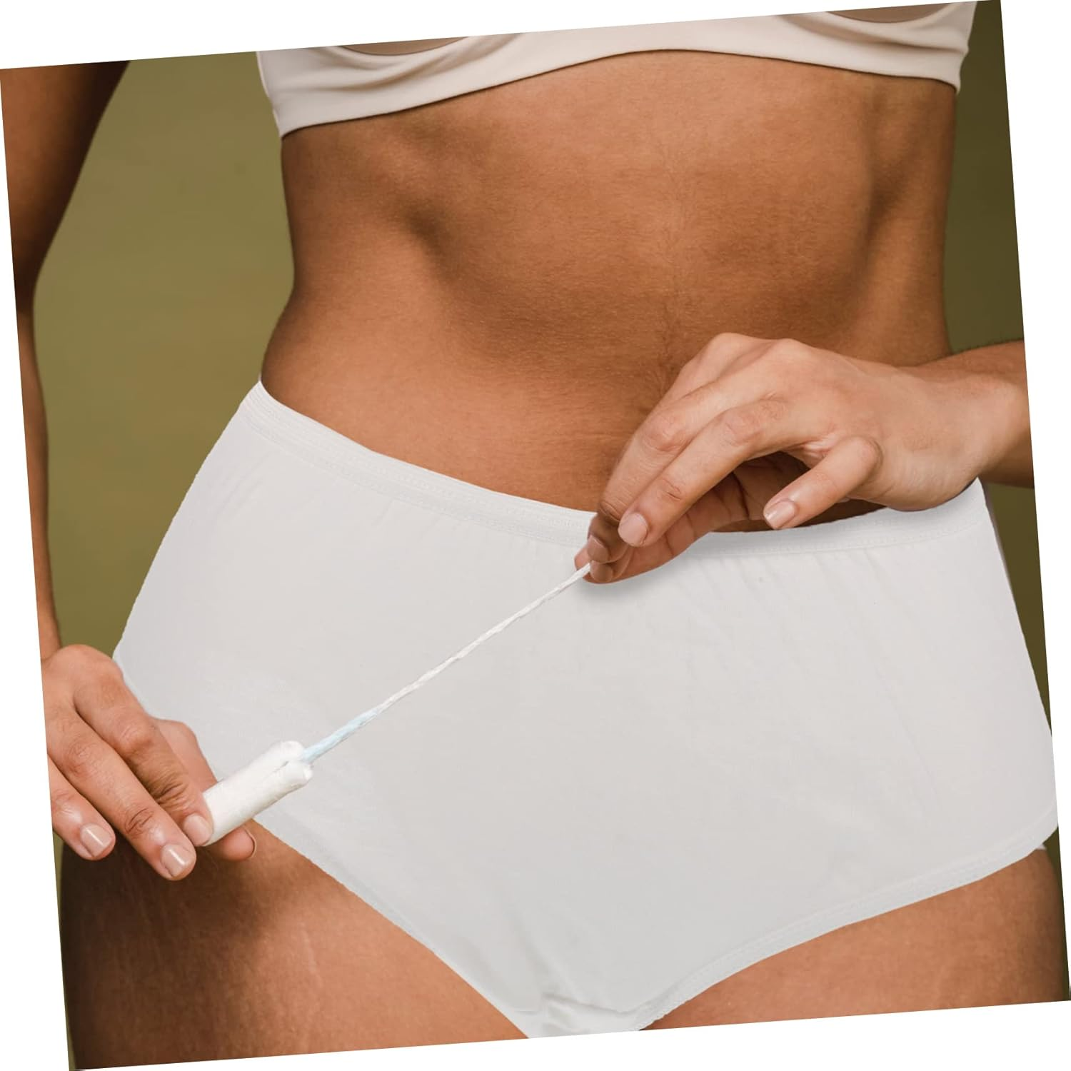 Healeved 4Pcs Disposable Postpartum Underwear for Pregnant Women XXL Breathable Cotton Maternity Panties Portable Sanitary Pants for Confinement Use White image number 5