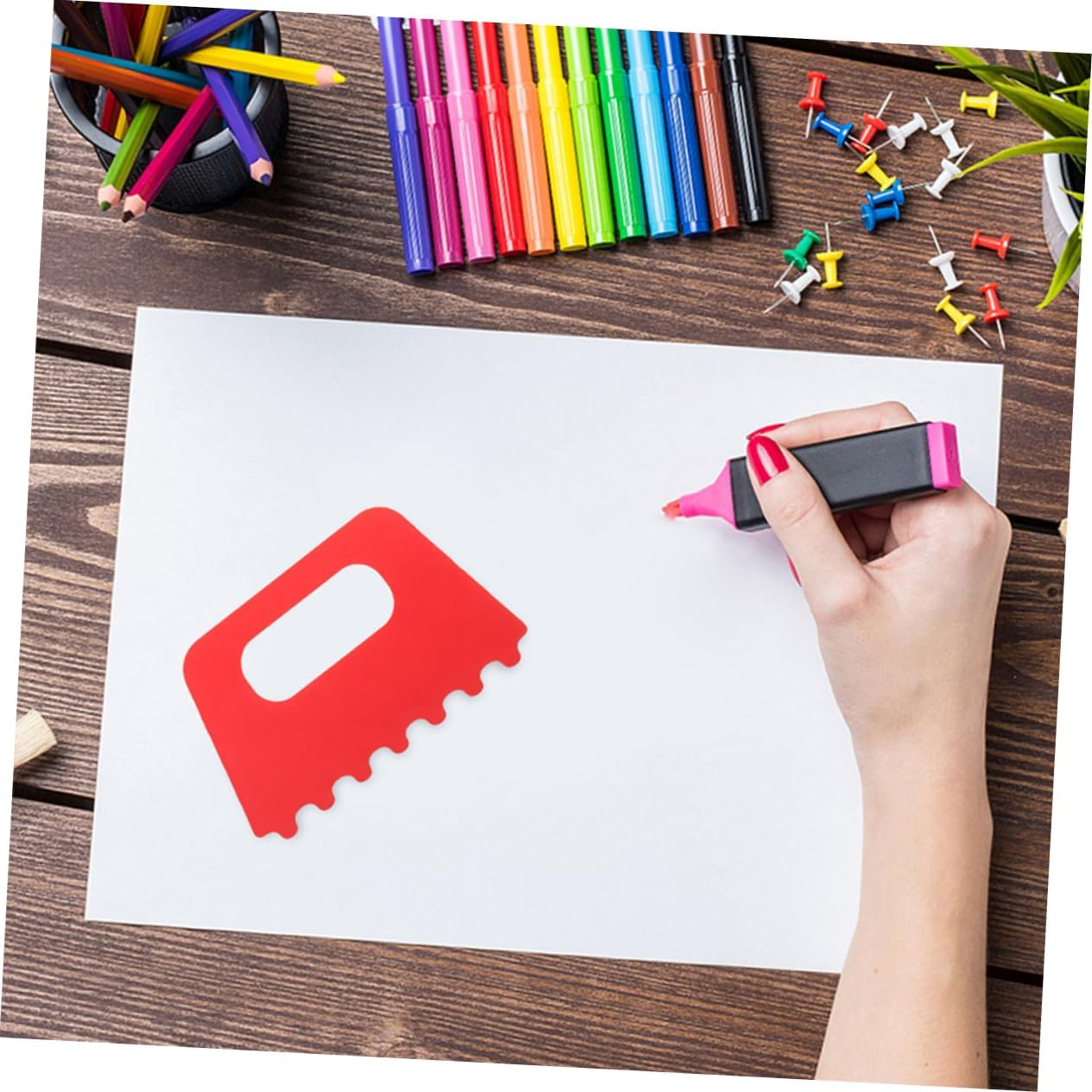 UPKOCH 12Pcs Painting Scraper Kit Plastic Scraper Tool for Boys and Girls Art Craft Boys and Girls Diy Painting Accessories Scraping Tool Kit for Drawing Arts Crafts image number 6