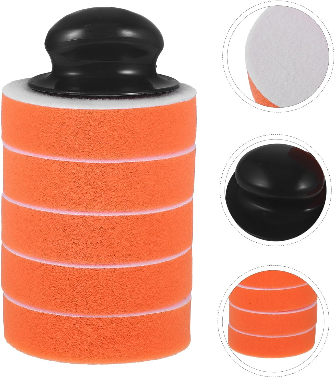 ABOOFAN Waxing Tool Manual Polishing Pads Buffing Pad Car Wax Applicator Sponge Buffing for Automotive Use image number 2