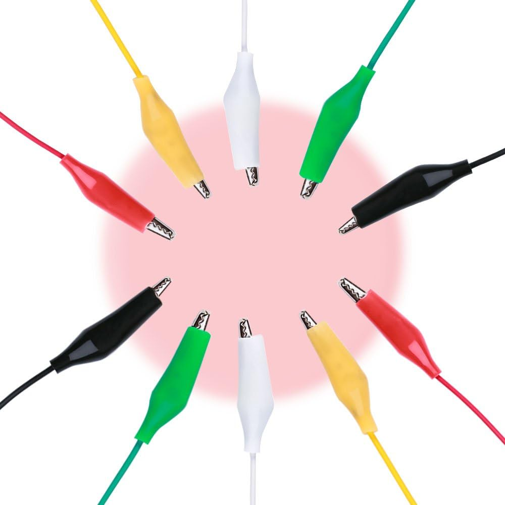 ELEGOO 30 PCS Test Leads Set with Alligator Clips Double-End 50Cm Jumper Wire for Arduino Project image number 4