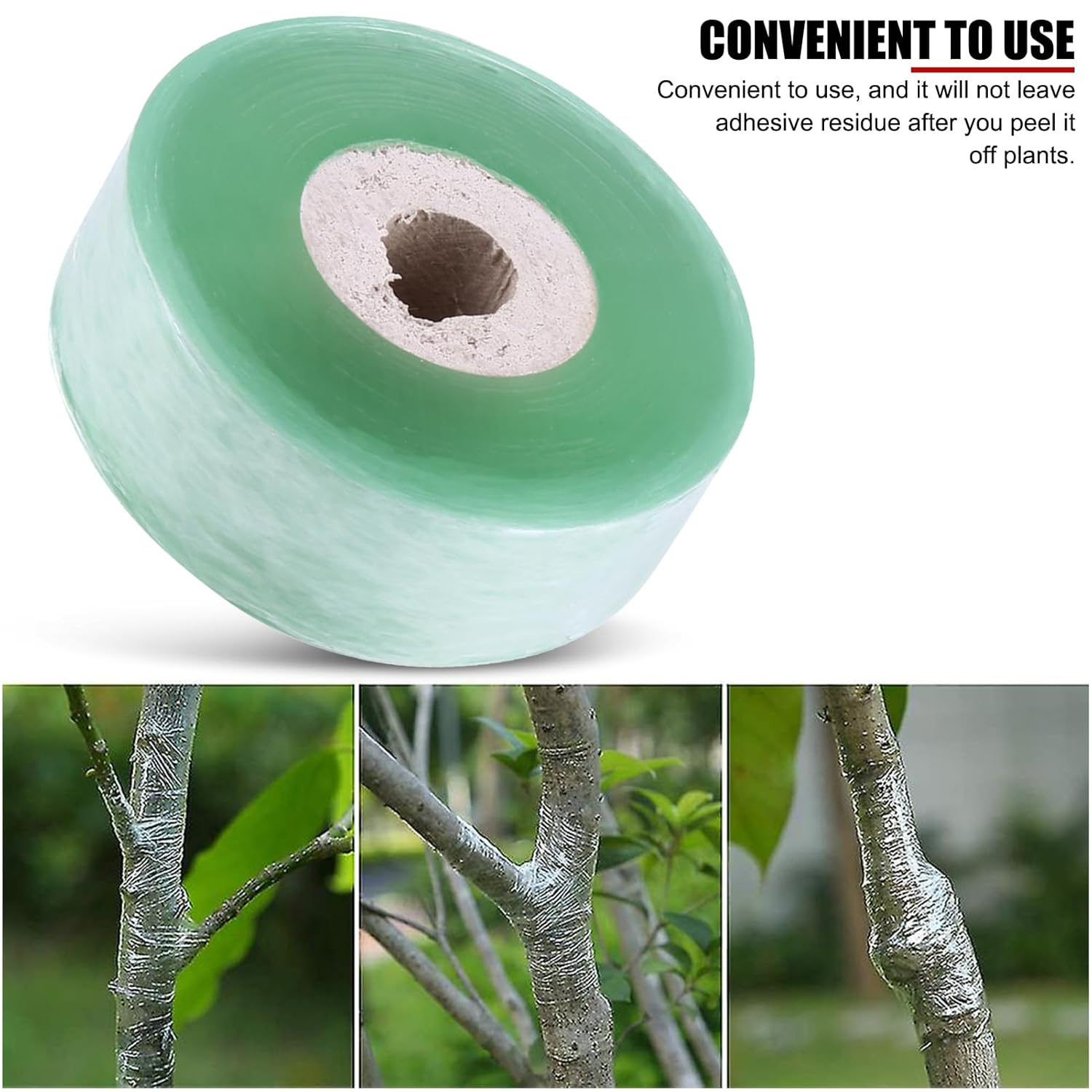 PVC Fruit Tree Parafilm Grafting Tape Nursery Buddy Tape Grafting Garden Secateurs Engraft Branch Gardening Tool 2Cmx100M Green image number 2