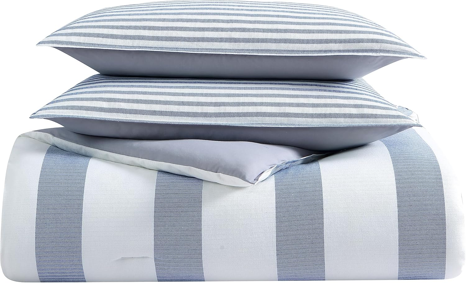 Nautica 220088 Fairwater Duvet Cover Set,Blue,Full/Queen image number 6