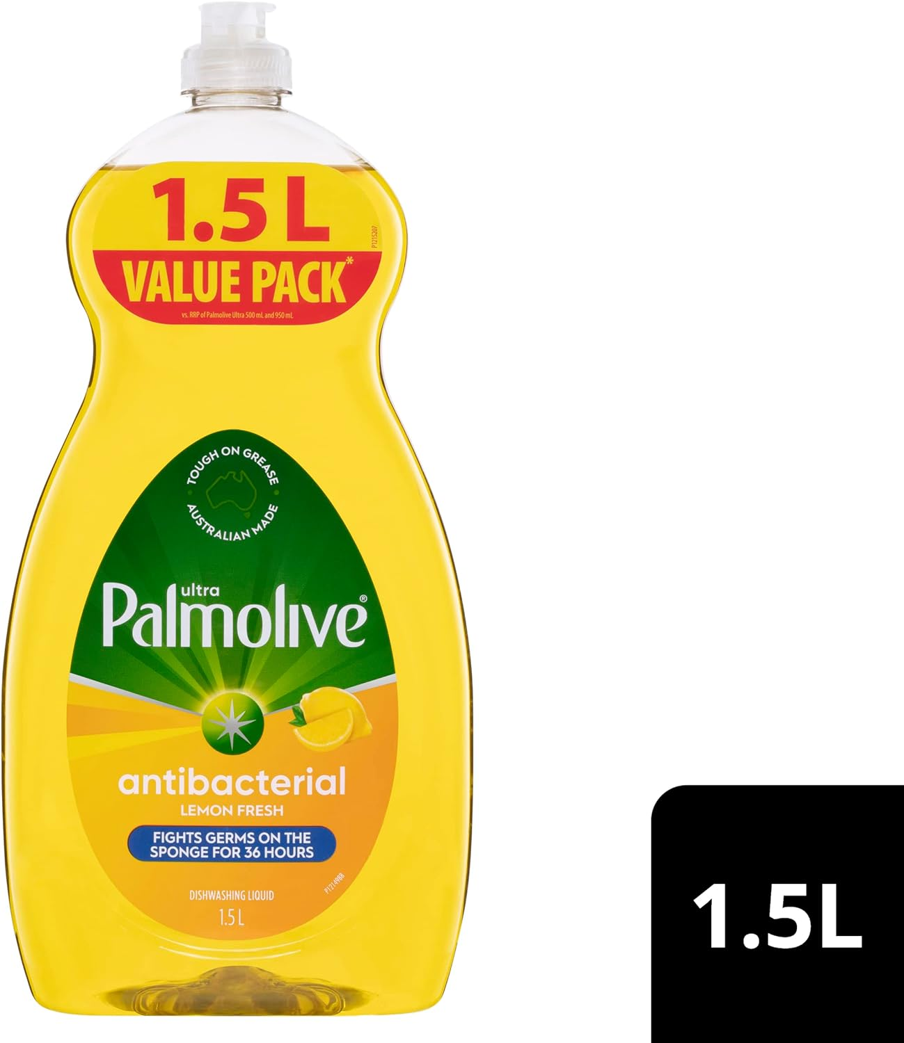 Palmolive Dish Ultra Strength Concentrate Antibacterial Dishwashing Liquid, 1.5L, with Lemon Extracts image number 2
