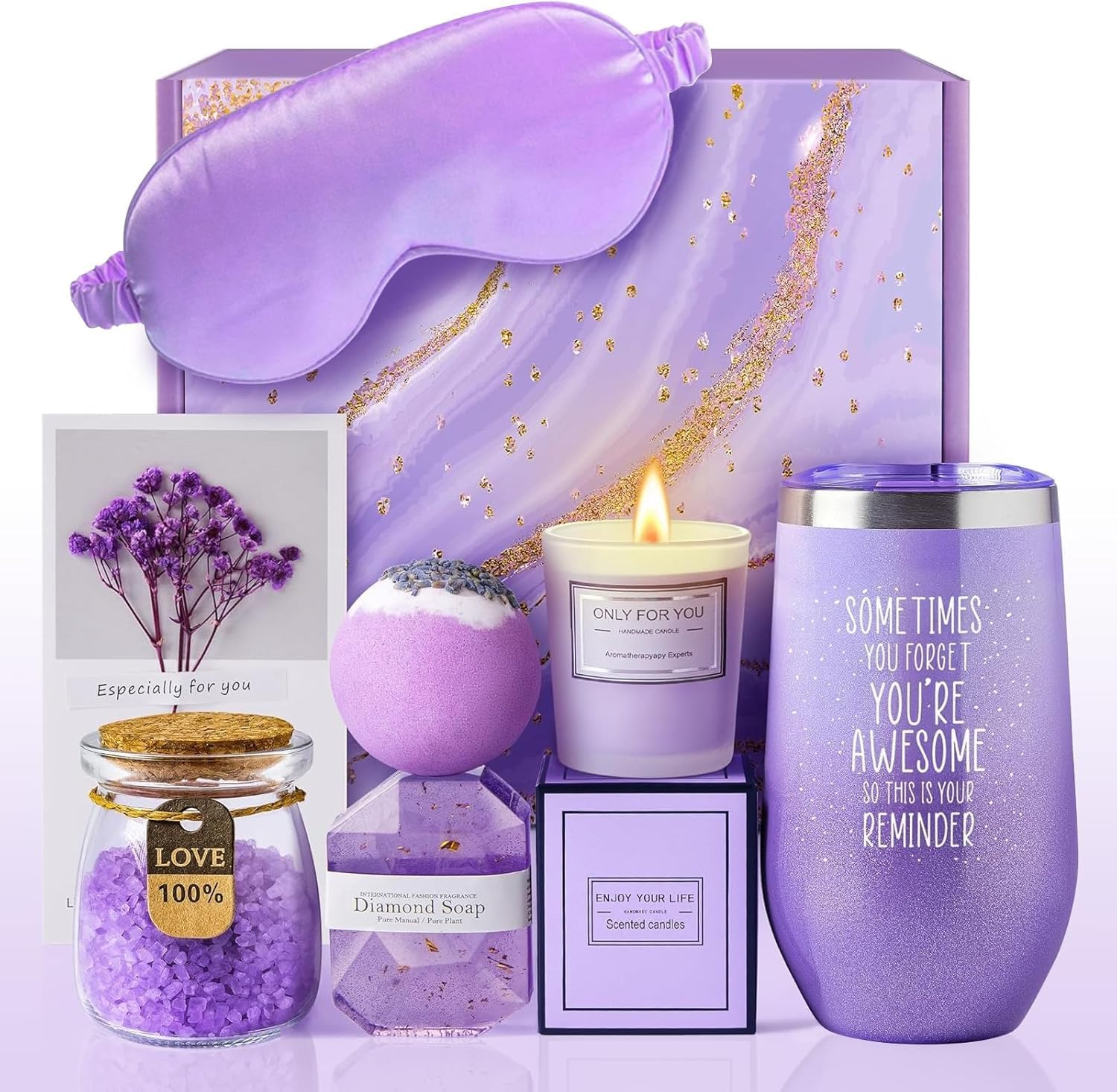 Gifts for Women - Mom, Wife, Girlfriend, Sister, Her- Spa Gift Basket Set Perfect Mothers Day, Birthday, Christmas, Valentines Day Gifts image number 2