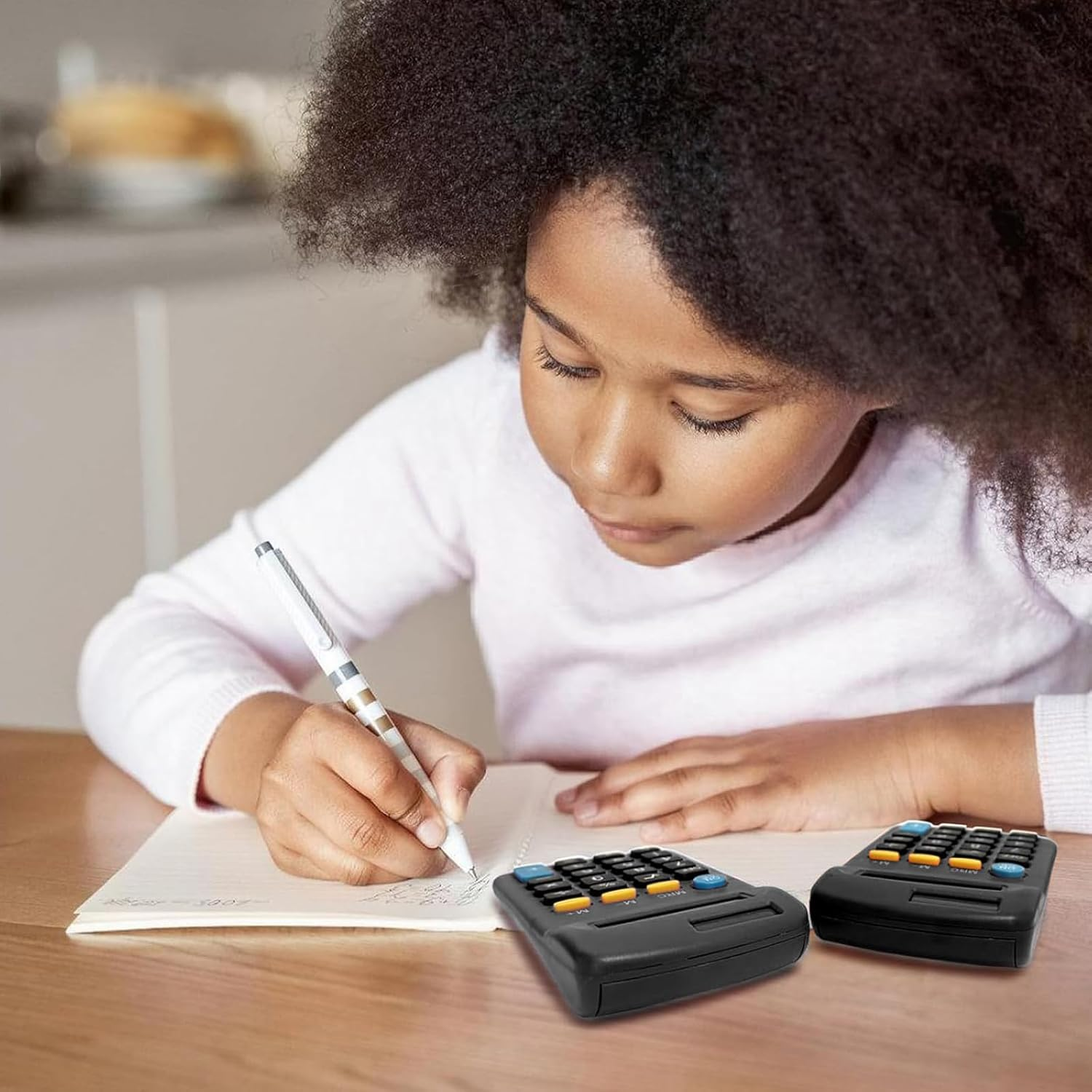 18 Pack Basic Calculators for Students, Pocket Calculator Bulk Classroom Mini Calculators Solar and Battery Dual Powered Handheld Calculator 8 Digit Display for Office School and Home Black - Black image number 6