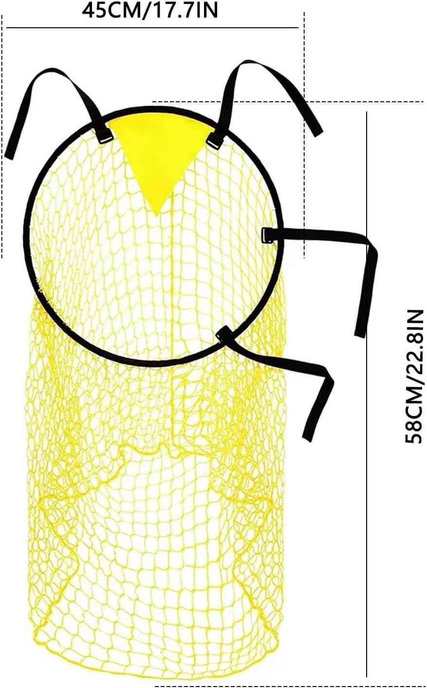 2Pcs Portable Foldable Soccer Target Goal Net Set - Improve Shooting Accuracy - Outdoor Football Training Equipment for Field Throwing Target