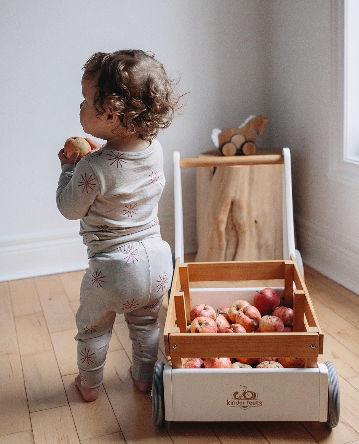 Kinderfeets Bamboo 2-In 1 Toy Box Walker