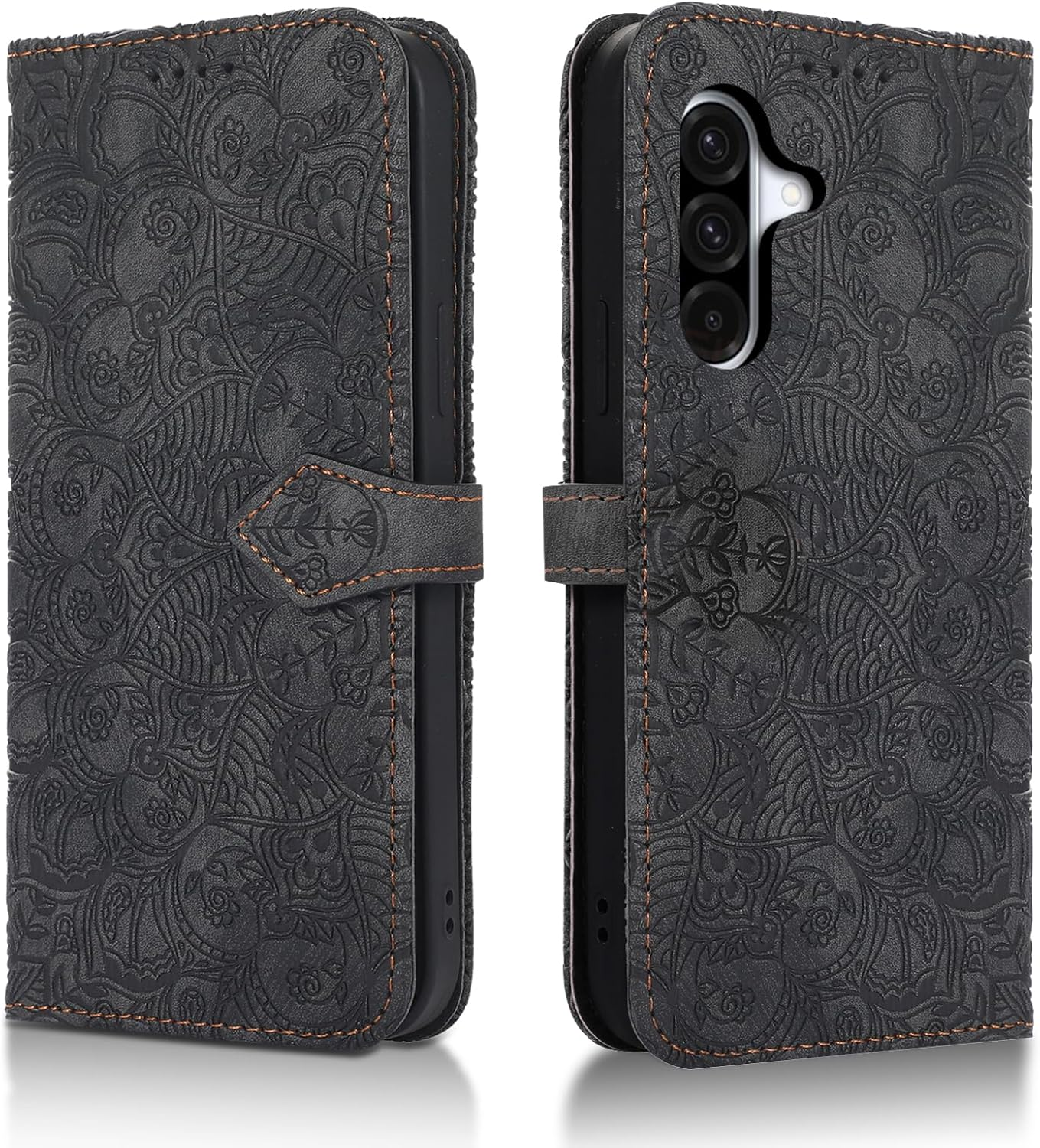 Succtopy Mobile Phone Case for Samsung Galaxy A36 5G PU Leather Case with Card Slots and Stand Function for Samsung Galaxy A36 5G Flip Wallet Cover Protective Case for Samsung Galaxy A36 5G Black