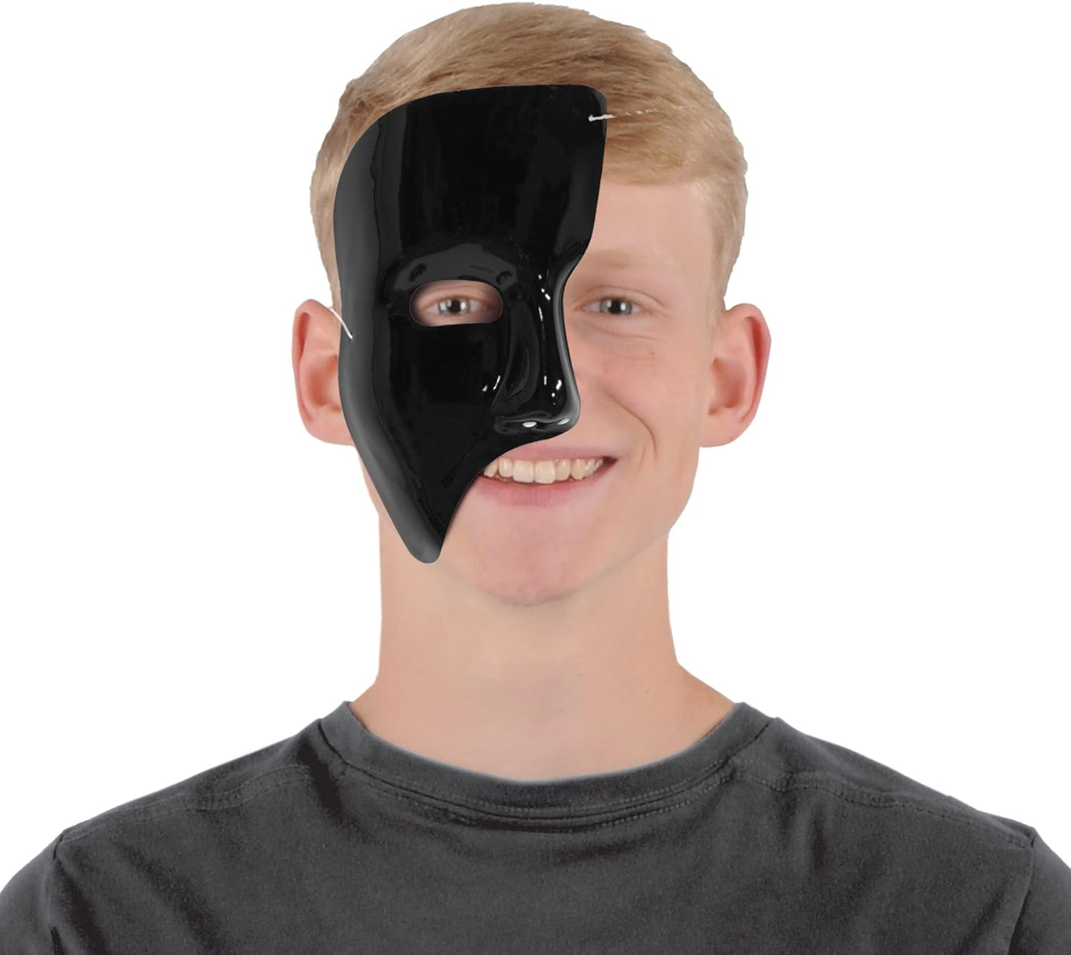 Beistle 60820-BK Phantom Masks (24 Pack), Black image number 4