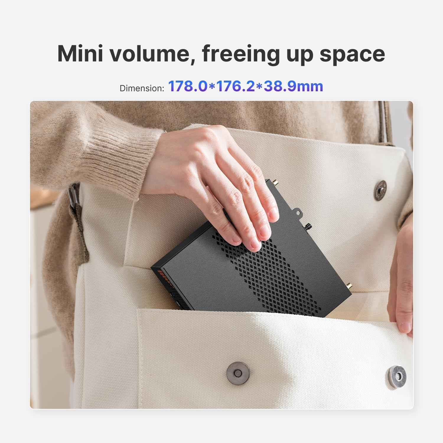 MINI PC ORIGIMAIGIC A2 13900HK Intel Core I9 13900Hk(Turbo 5.4Ghz) 32GB DDR5 1TB SSD Nvme Mini Computers Workstation Quad 8K Display, 8XUSB Ports/Com/Hdmi/Dp 2.5G LAN Wifi6 & BT 5.2 Office Business image number 5