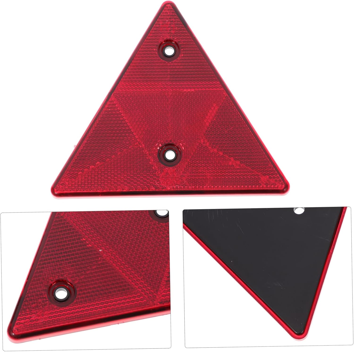 Emergency Triangle Reflective Sign Car Warning Triangle Weatherproof Plastic image number 6