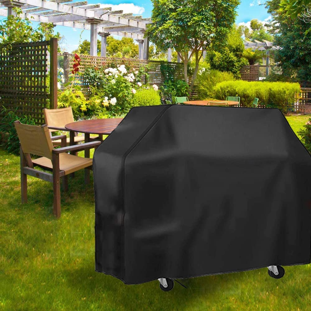 Gas Grill Barbecue Cover Skyour Waterproof BBQ Gas Grill Smoker Cover Weather Resistant UV Heavy Duty Patio Outdoor Gas Barbecue BBQ Grill Covers (M: 39X24X59In) image number 1