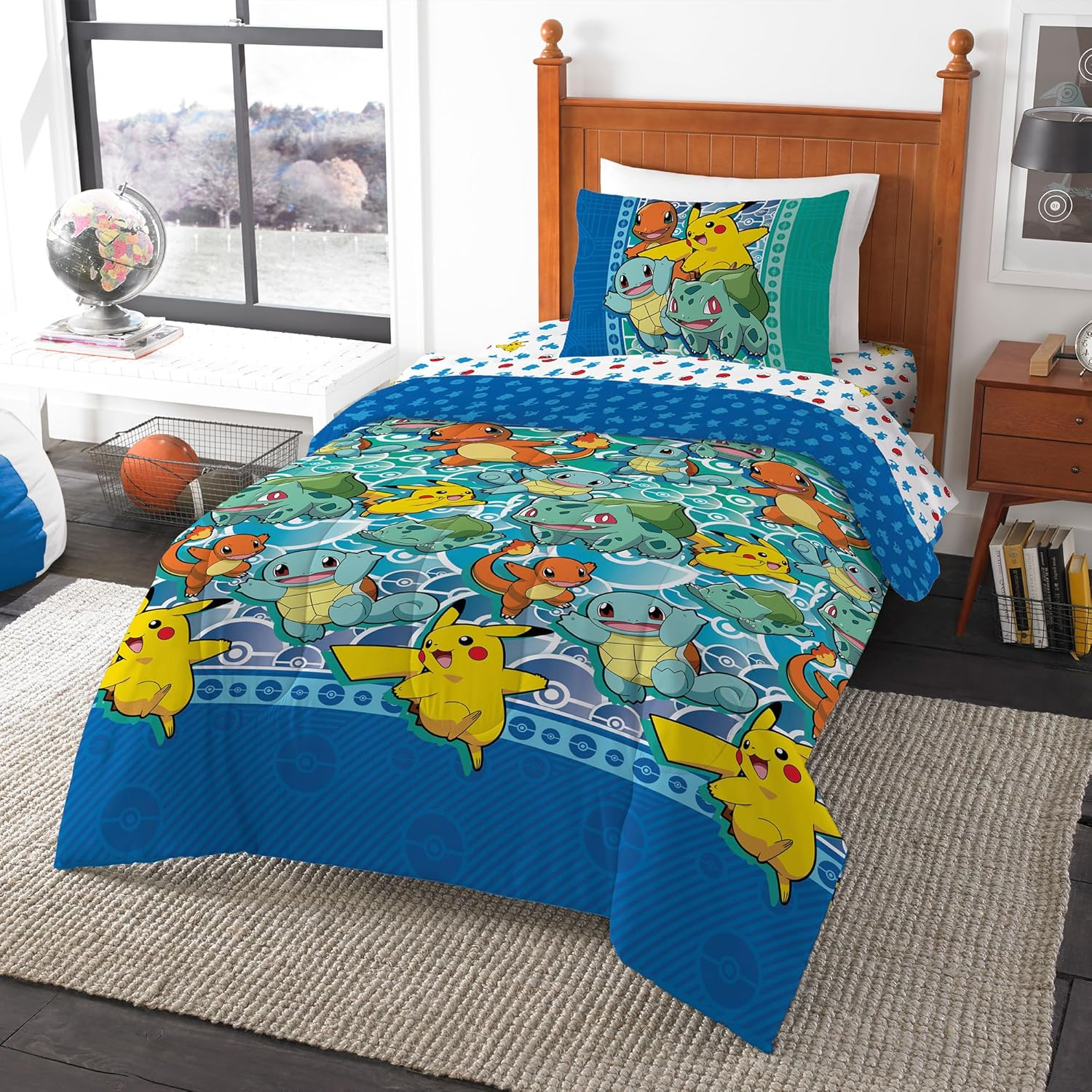 Pokemon Northwest Bed in a Bag Set, Twin, First Starters image number 2
