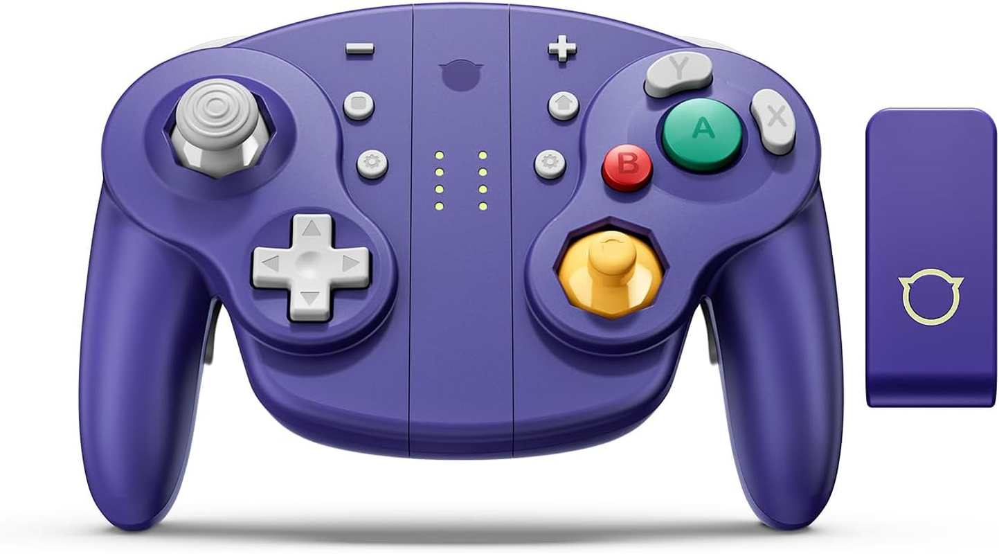 NYXI Wizard 2 Gamecube Switch Controller, TMR Hall Joystick Wireless Controller, Adjustable Triggers, NFC, Programmable Buttons, 6-Axis Gyro, HD Rumble for Switch/Gamecube/Wii/Pc