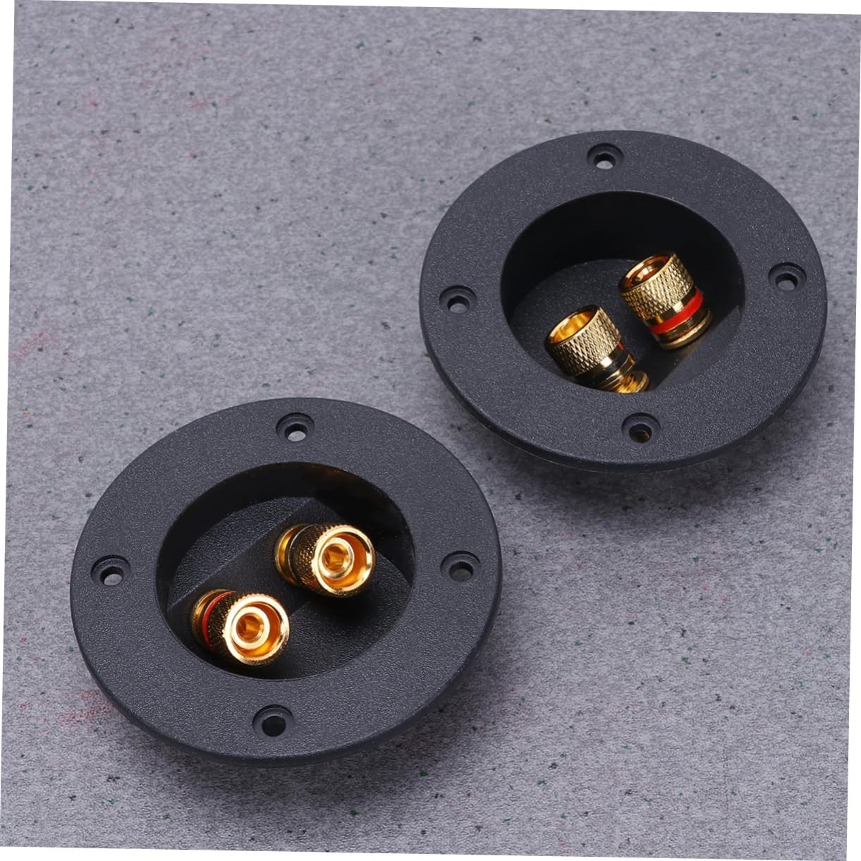 BUTIFULSIC 2Pcs Speaker Binding Post and Speaker Terminal Box for DIY Car Stereo and Home Subwoofer Black Suitable for Audio Connection image number 5