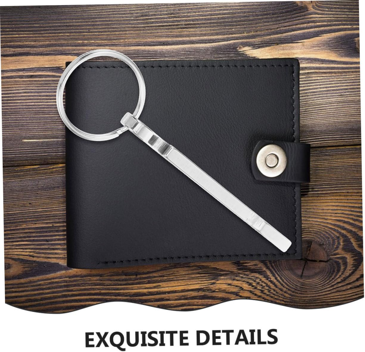 Anneome Stainless Steel Carabiner Key Chains Outdoor Multi-Use Keychain Carabiner Money Clip Compact Wallet Clip image number 4