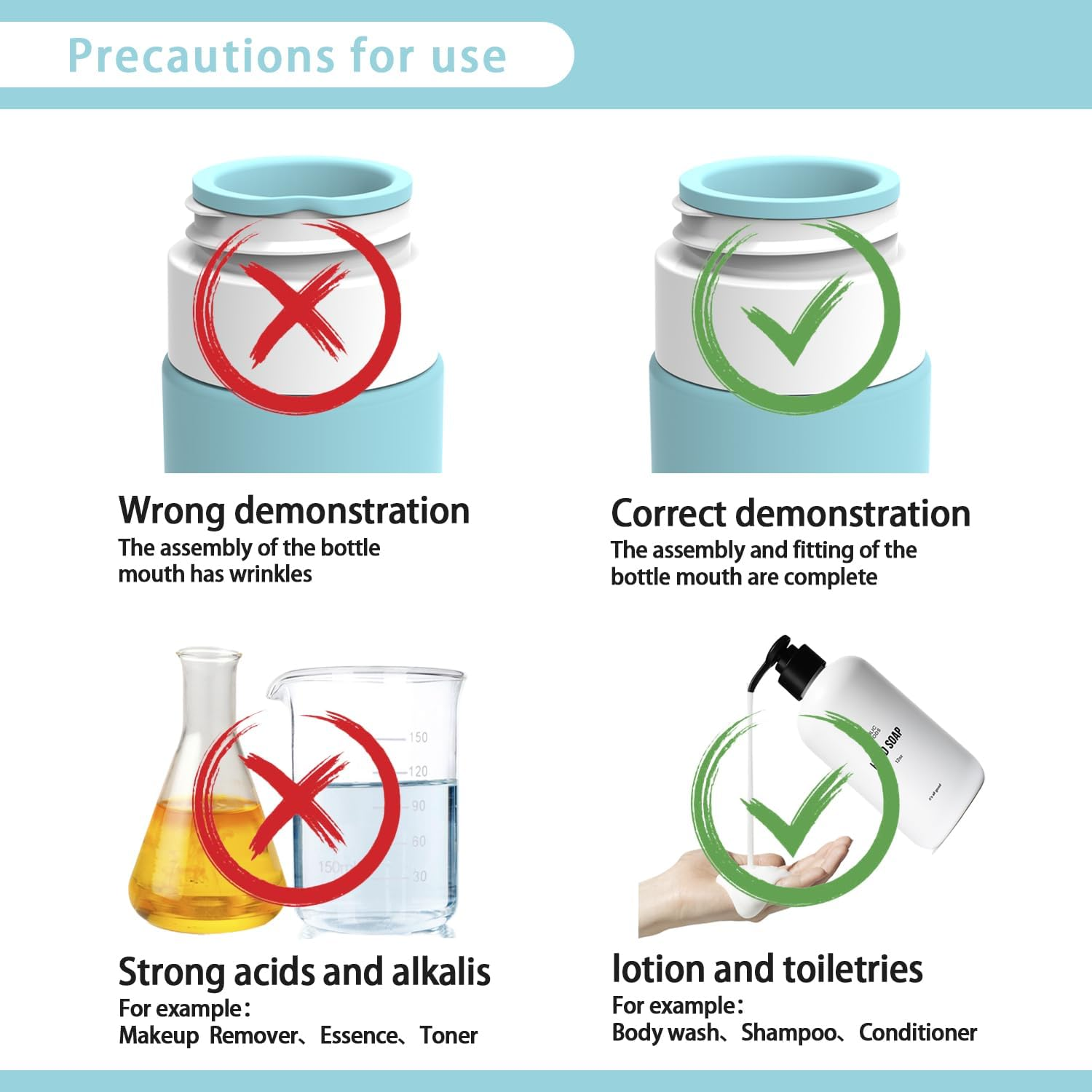 Kushucun Silicone Travel Bottles Set - Leak-Proof Refillable Containers for Cosmetics, Toiletries & Lotion (17-Pack) Portable Toiletry Organizer Storage Bpa-Free Travel Accessories image number 4