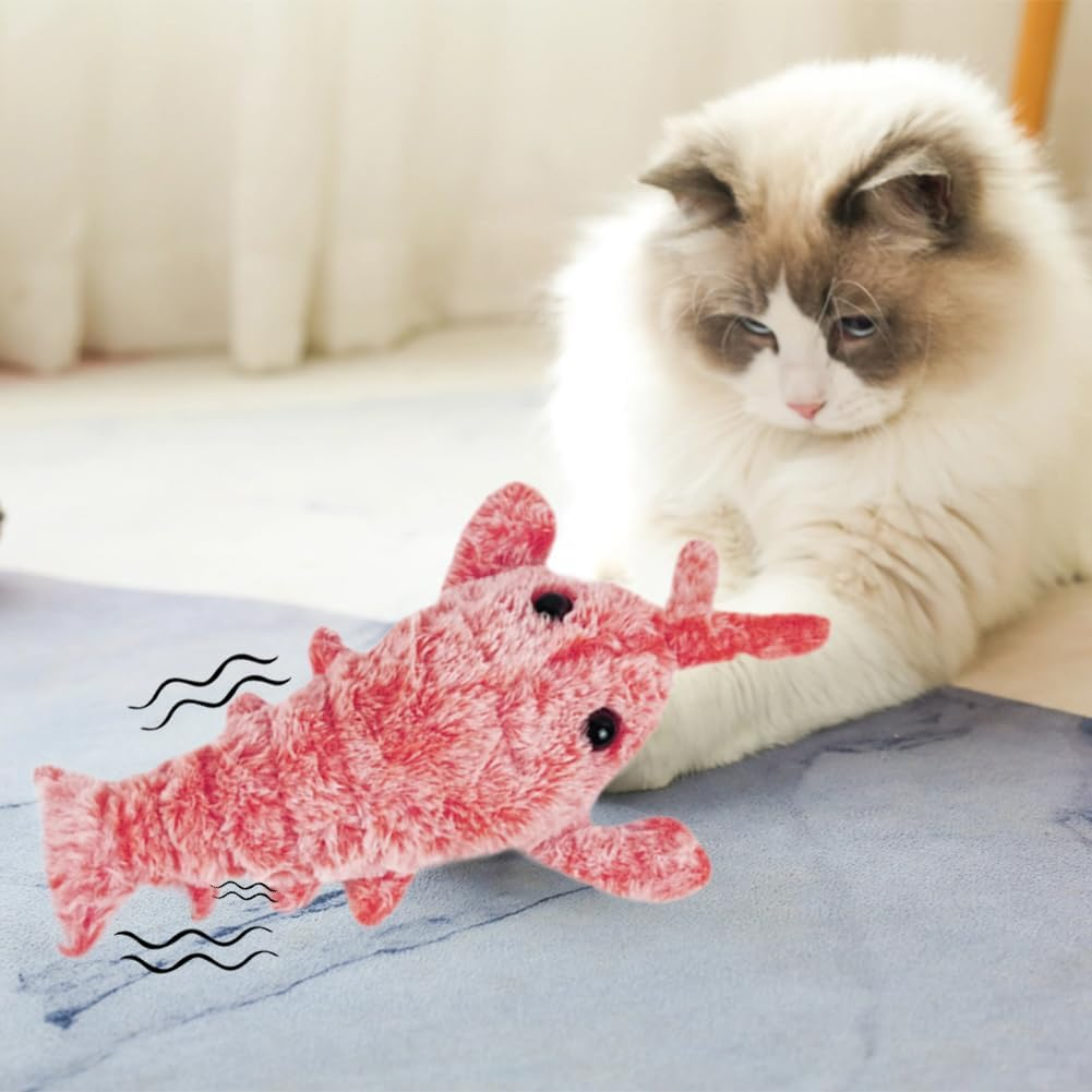 USB Charging Simulation Lobster Pet Toy Cute Interactive Shrimp Dog Toys Washable Electric Dancing Lobster Toy for Cats Toys image number 2
