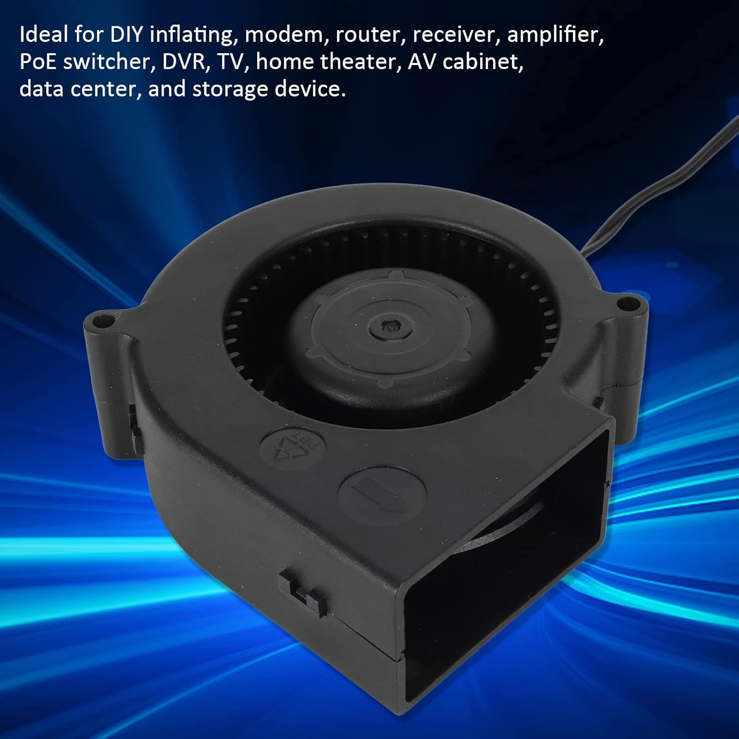 Case Cooling Fan for PC Computer Chassis Electronics 3D Printer, USB Blower Fan 3 Speed Mode DC 5V Brushless 3800RPM 22CFM, Low Noise Quiet Cabinet Cooler