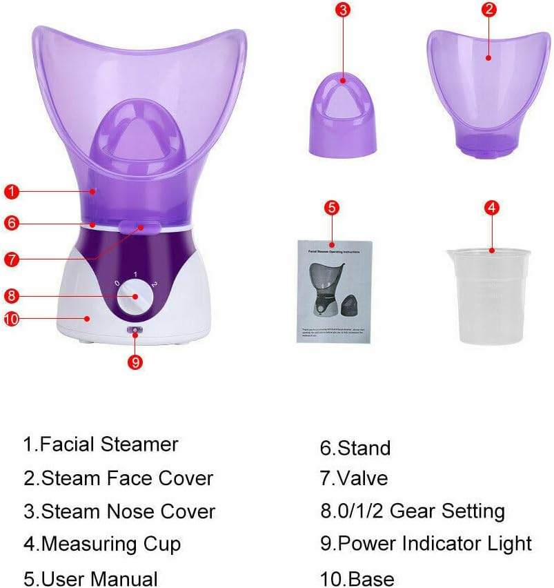 LEDON Face Steamer for Home Spa - Pore Cleansing & Blackhead Removal, Hydrating Facial Sauna, Anti-Aging & Acne Treatment, Therapeutic Steam for Skin, Aromatherapy, 130W image number 6