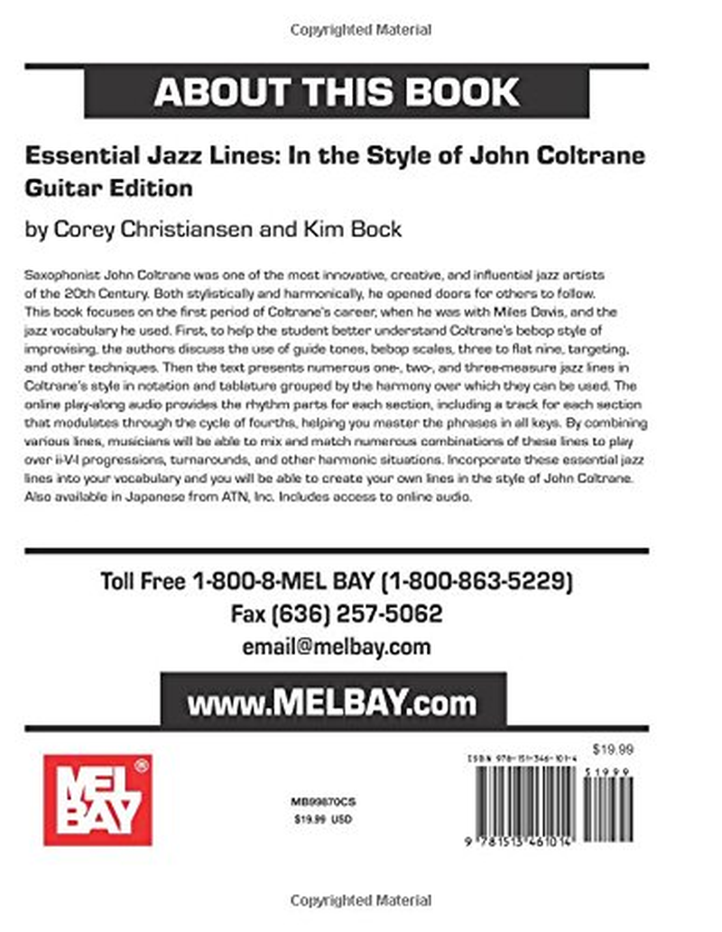 Essential Jazz Lines: in the Style of John Coltrane - Guitar Edition image number 1