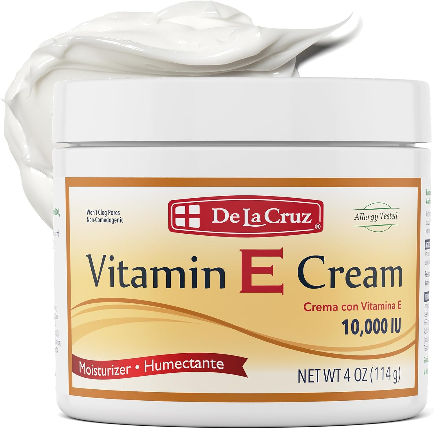 De La Cruz Vitamin E Cream, 4 Ounce image number 1
