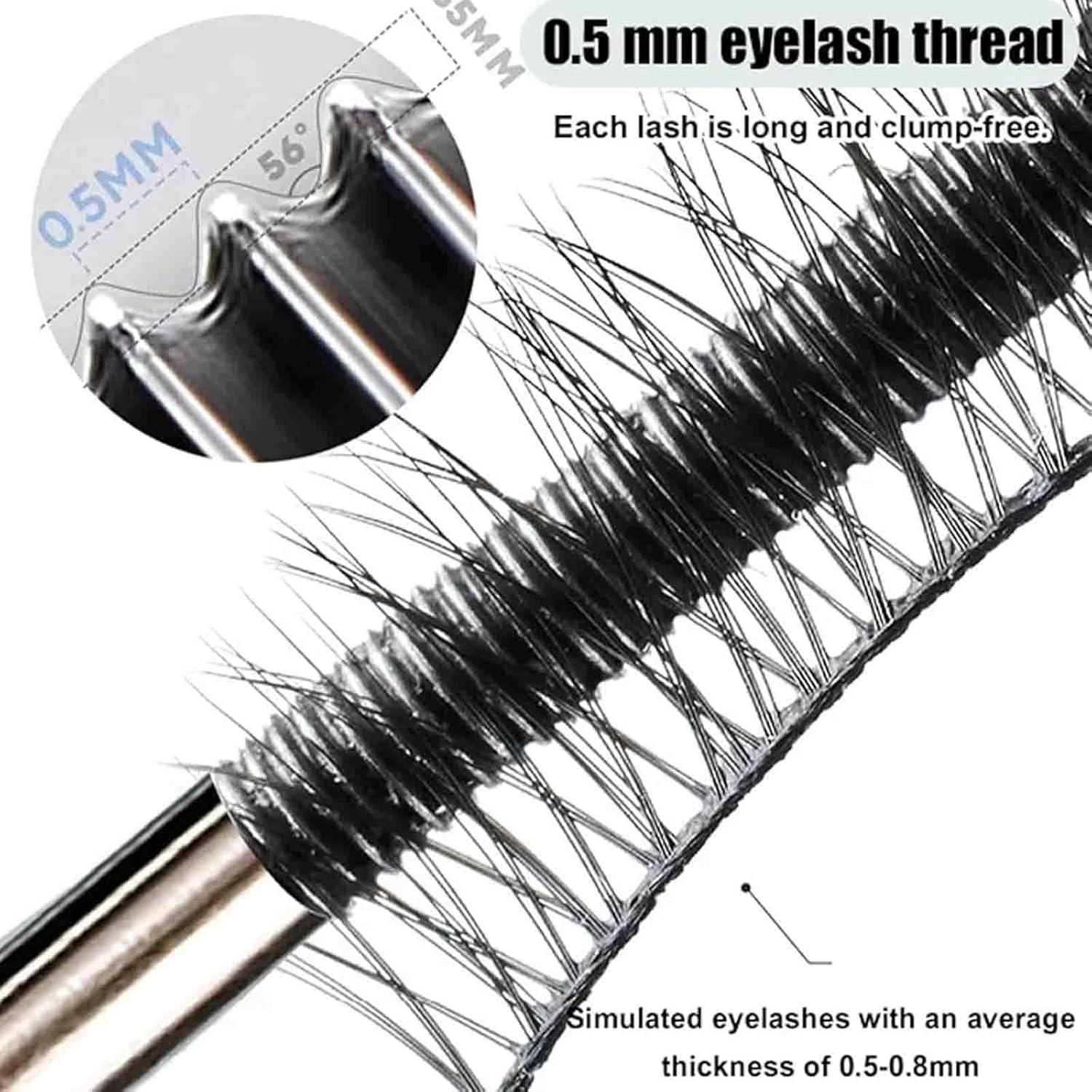 Steel Pipe Eyelash Primer,Steel Tube Eyelash Primer,Steel Tube Mascara Primer,Steel Tube Mascara Eyelash Primer,Waterproof & Sweat-Resistant Long-Lasting Curling Mascara,Waterproof Mascara (3Pcs) image number 1