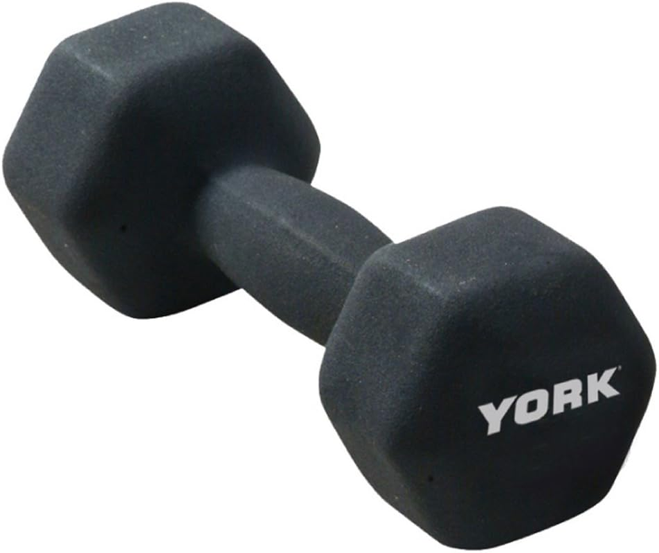 York Fitness Single Neoprene Hex Coating Dumbbell