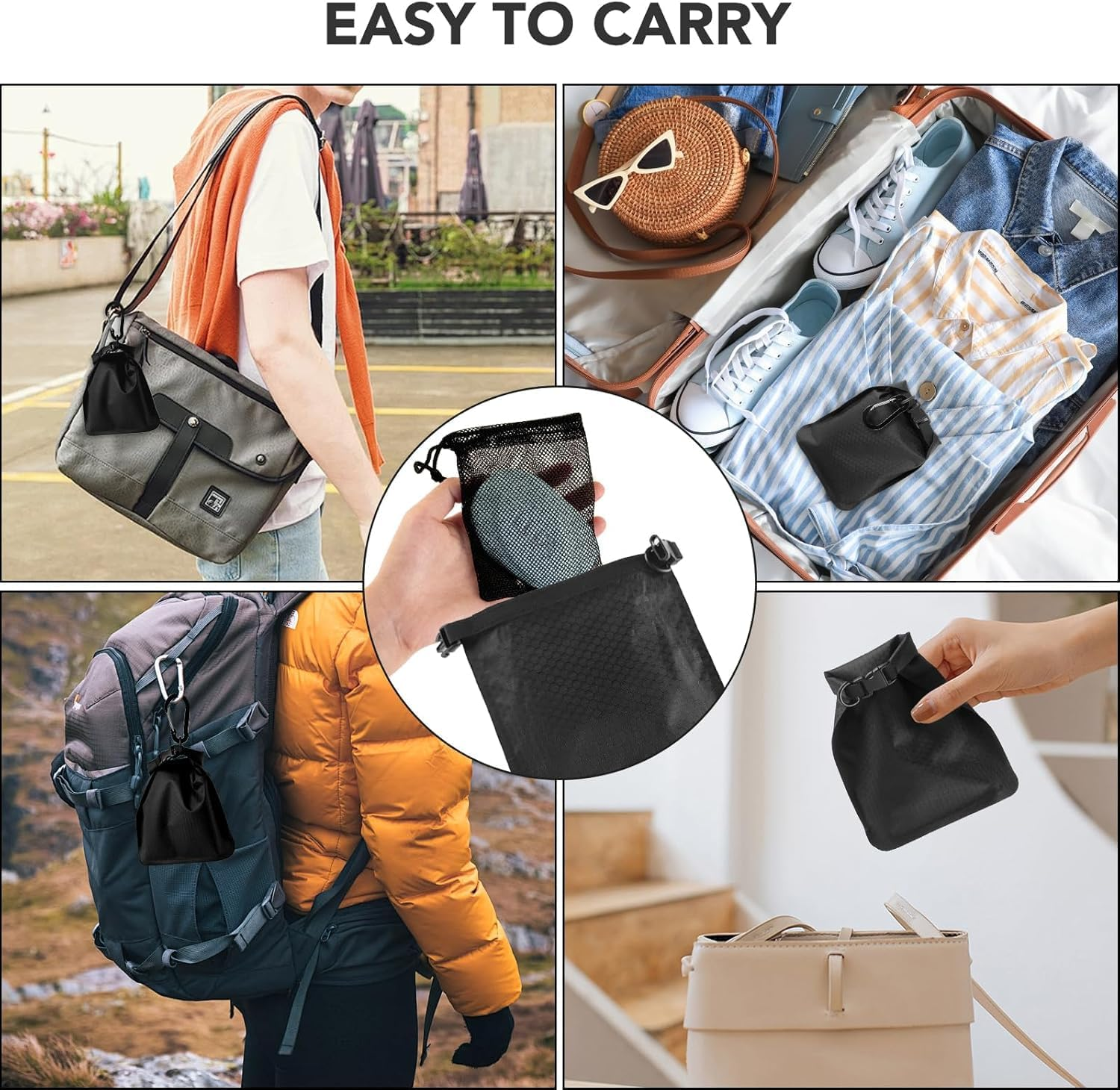 Quick Dry Bar Soap Pouch Travel Soap Container with Hanging Mesh Bag, 2Pcs Travel Soap Container Soap Bags,Travel Soap Bag Waterproof Leakproof Travel Soap Case image number 6