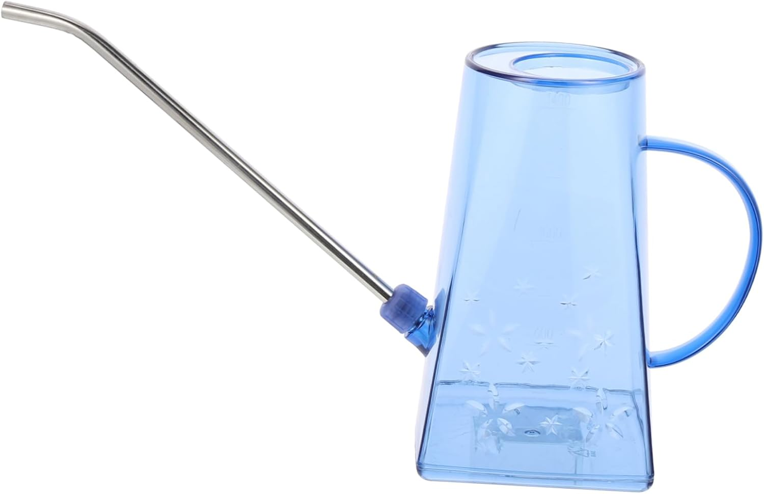 Watering Can Long Spout Blue Stainless Steel Household Gardening Supplies for Indoor and Outdoor Plants image number 1