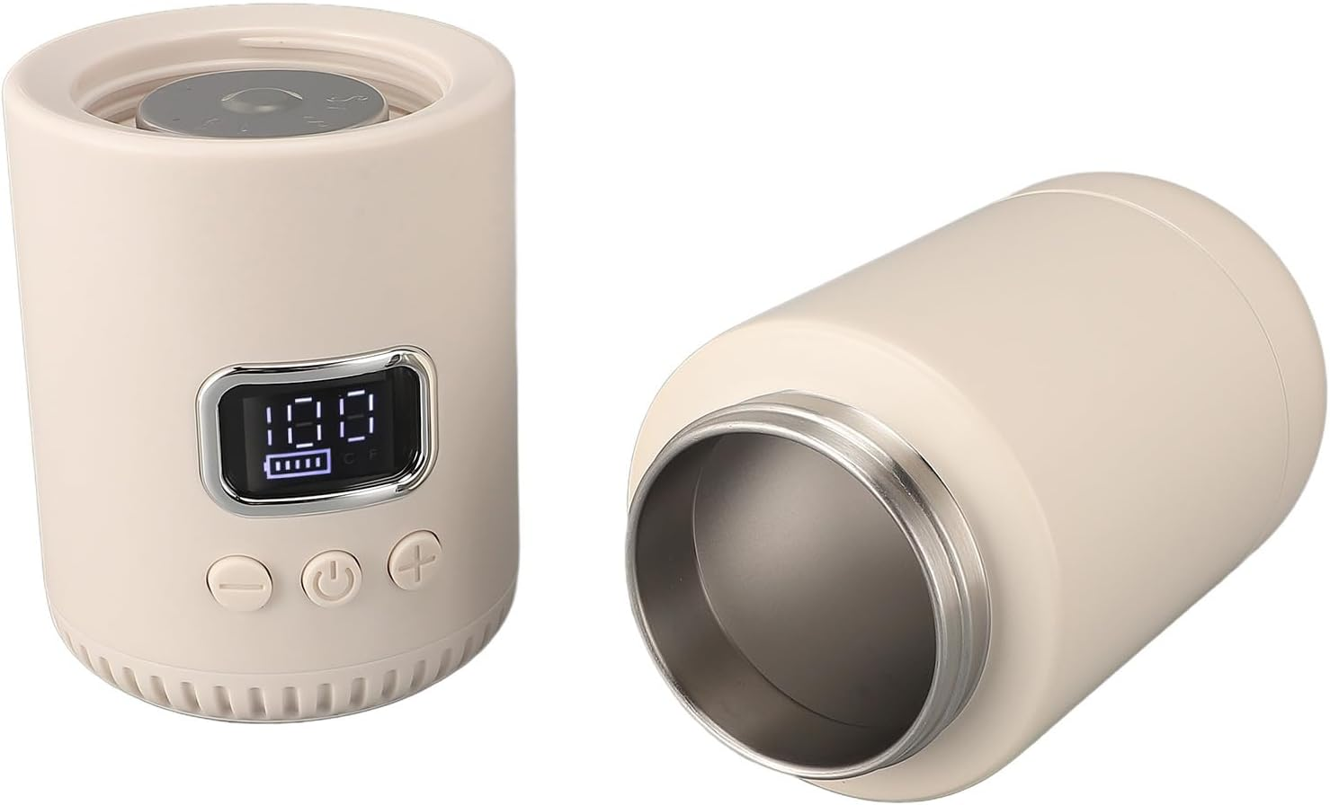 Portable Milk Warmer for Travel, Cordless Bottle Warmer with 18000Mah Battery, 400 ML Capacity, Maximum Temp to 55℃, Fast Heating for Breastmilk and Formula, Milk Warmer image number 4