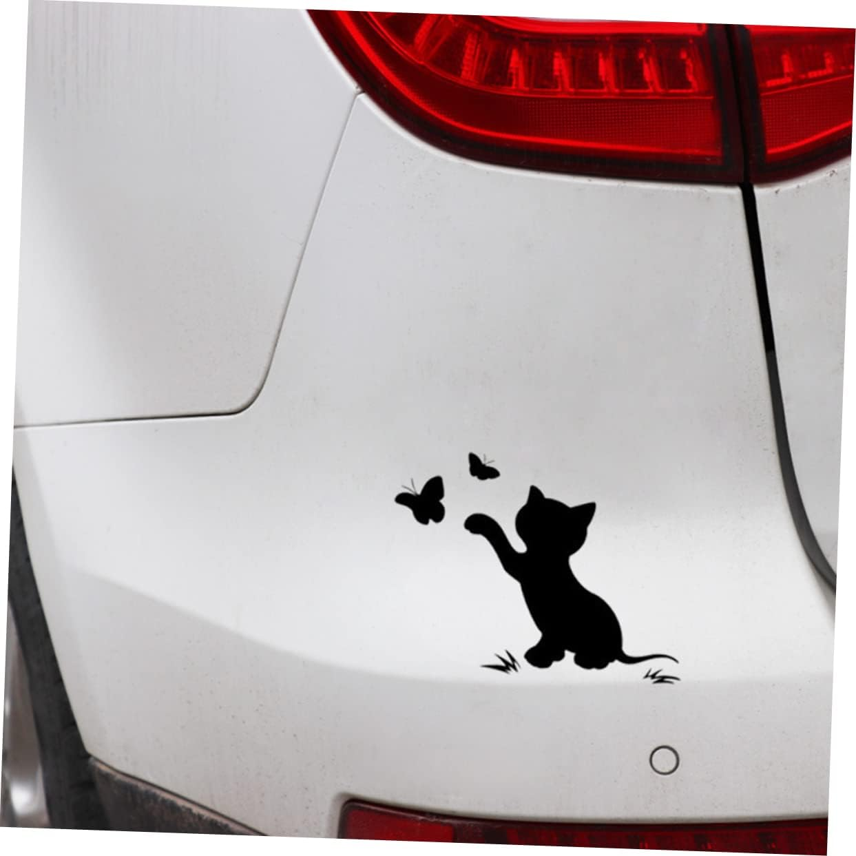GLEAVI Flapping Cat Car Sticker Reflective Scratch Cover Durable Pet Material Cartoon Automotive Body Decal for Vehicle Protection and Decoration image number 2