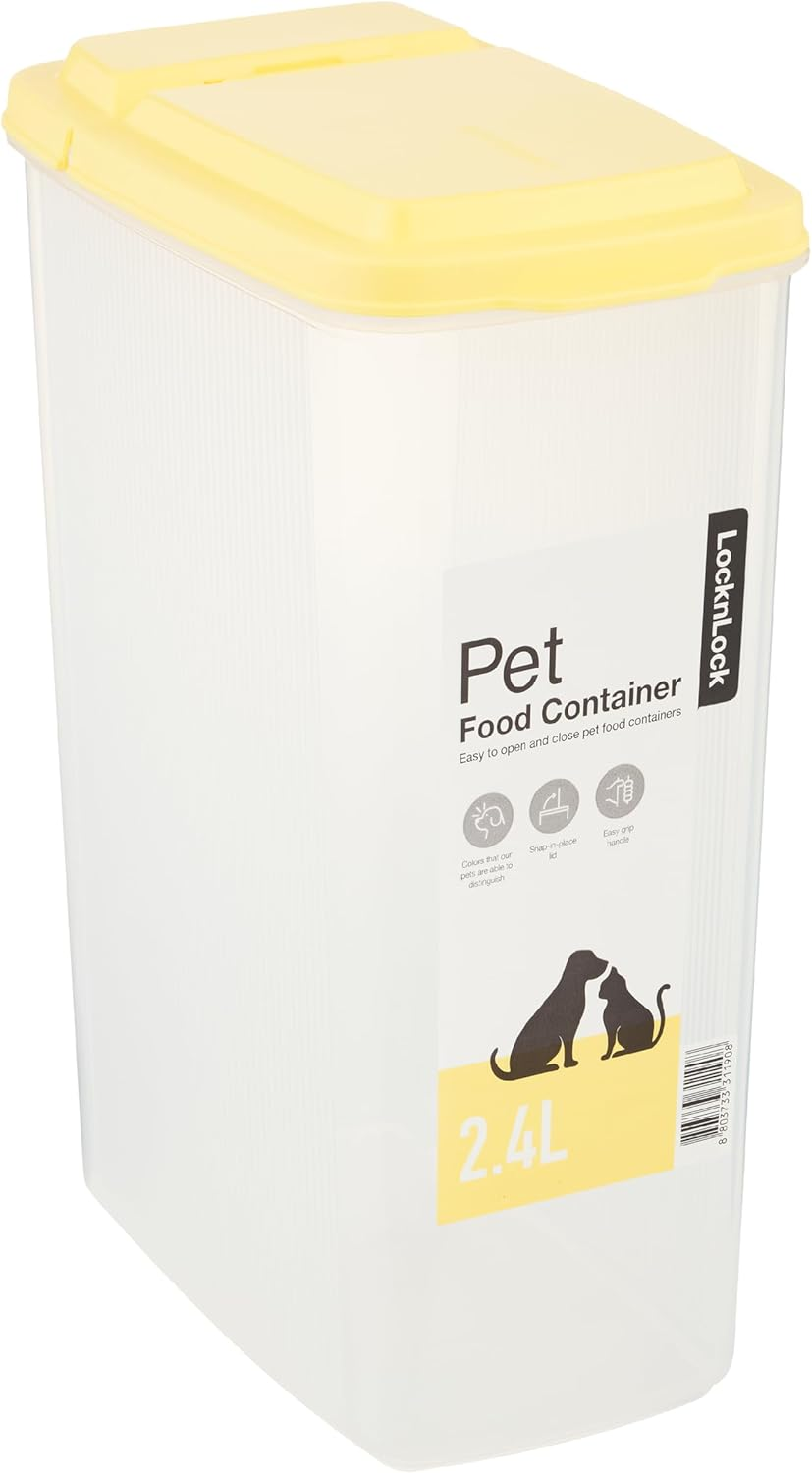 Lock & Lock Flip Top Pet Food Storage Container, 2.4 Litre Capacity image number 3