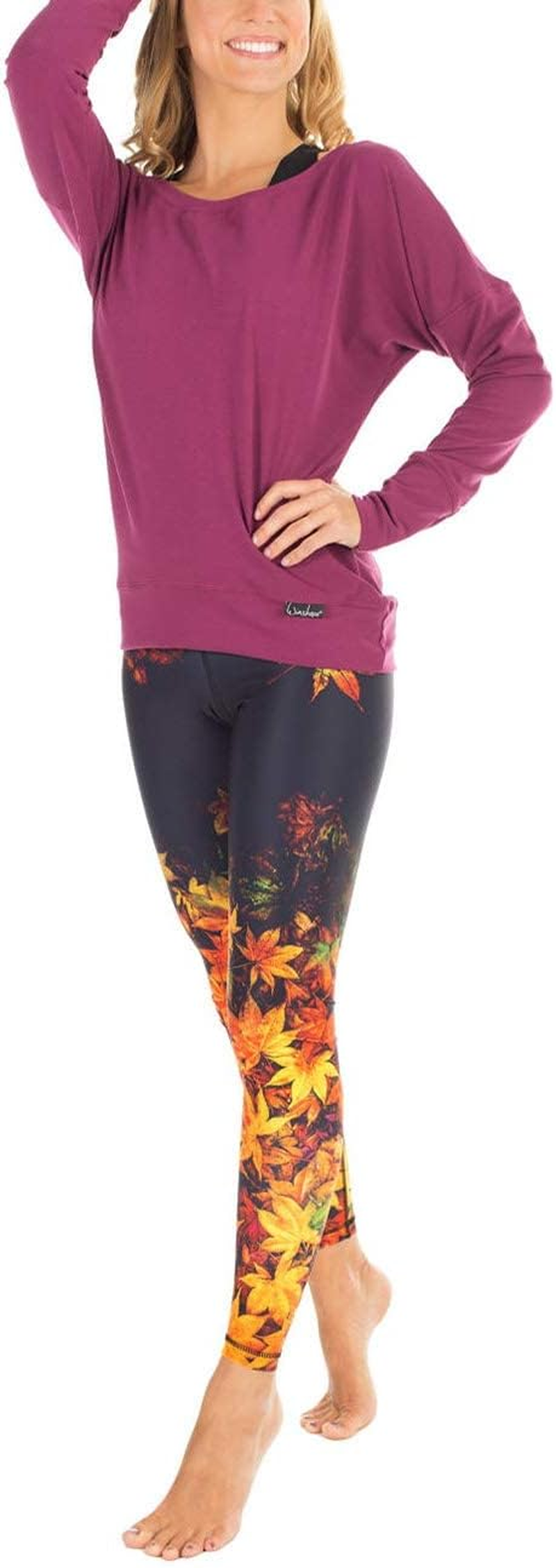 WINSHAPE Women'S Casual Sports Dance Fitness Long-Sleeved Shirt, Womens image number 5