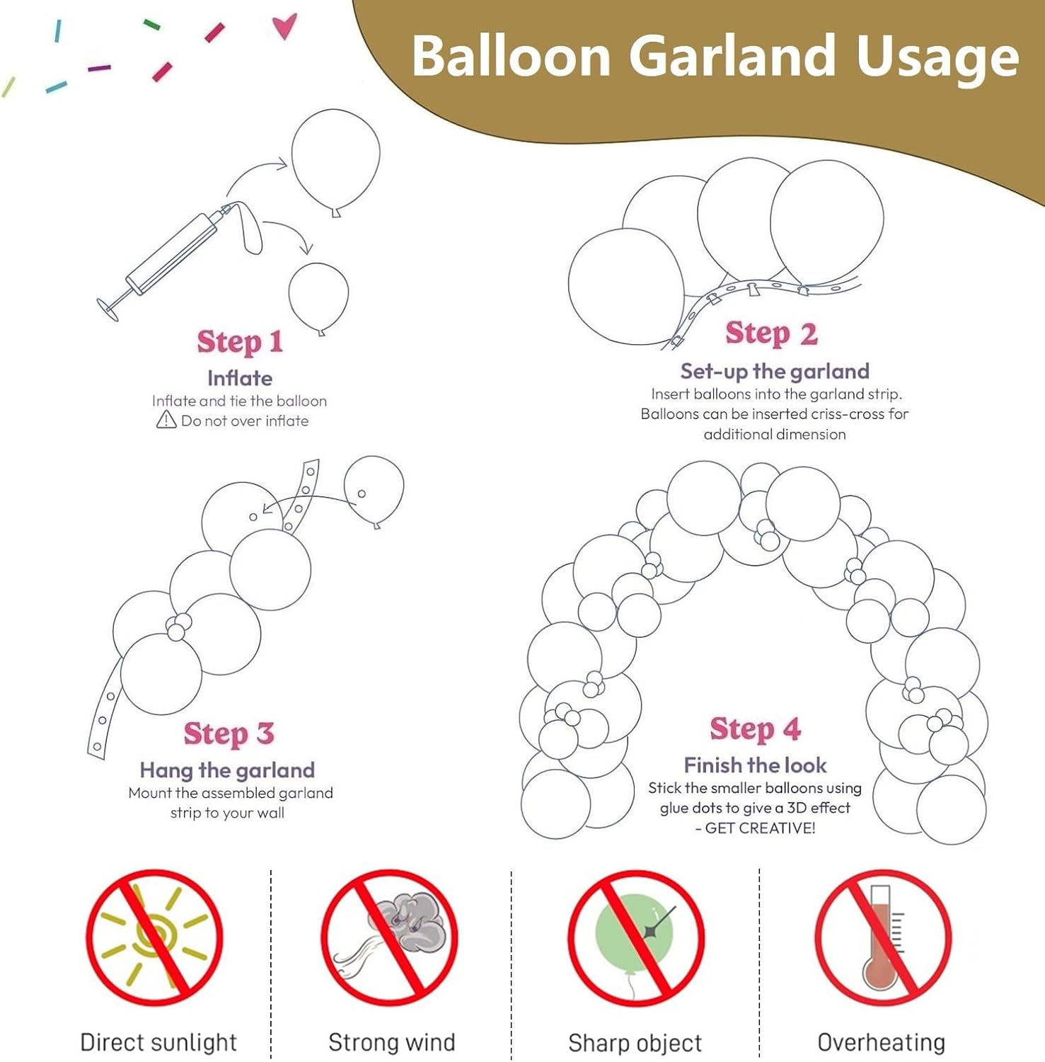 Black and Gold Balloon Garland Arch Kit, 140PCS Black Gold Confetti Balloons Arch Kit 5 10 12 18 Inch Different Sizes Latex Balloons for Graduation Birthday New Year Anniversary Party Decorations image number 1