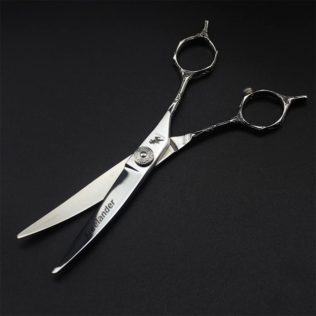 6.0 Inch High-End Professional Hairdressing Set Hairdressing Scissors Haircutting Scissors Flat Scissors Bangs Scissors Dental Scissors image number 1