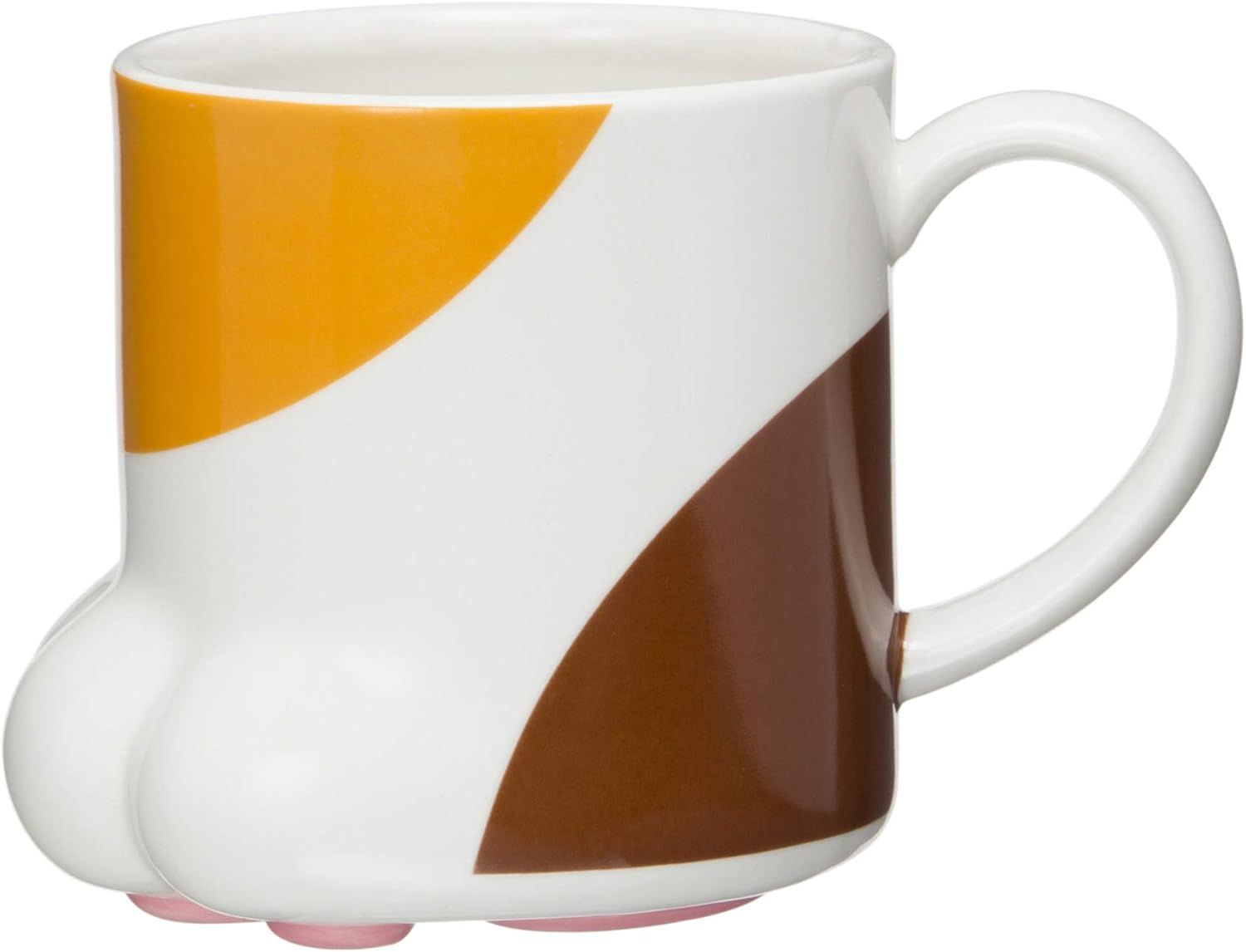 Sunart SAN2235-3 Cute Tableware, Paw of Cat Hand, Calico Cat Mug, 8.5 Fl Oz (250 Cc), White image number 3