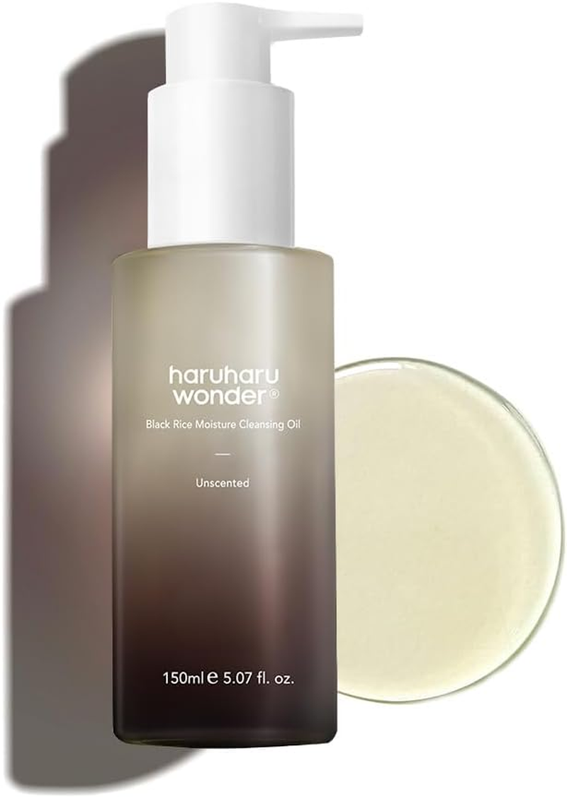 Haruharu Wonder Black Rice Moisture Cleansing Oil, Double Cleansing, Daily Makeup Remover, Pore Oil Cleanser, Korean Skincare, for Sensitive, Non-Comedogenic, 150Ml image number 4