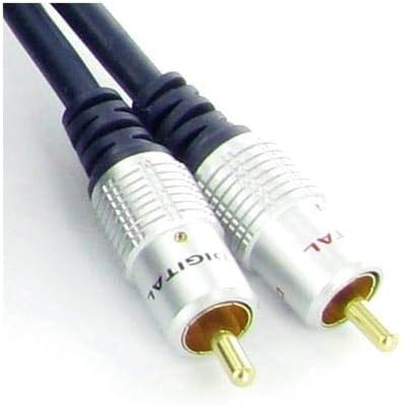 1M Stereo Audio Cable 2RCA Male to 2RCA Male Red & White RCA Cord Lead