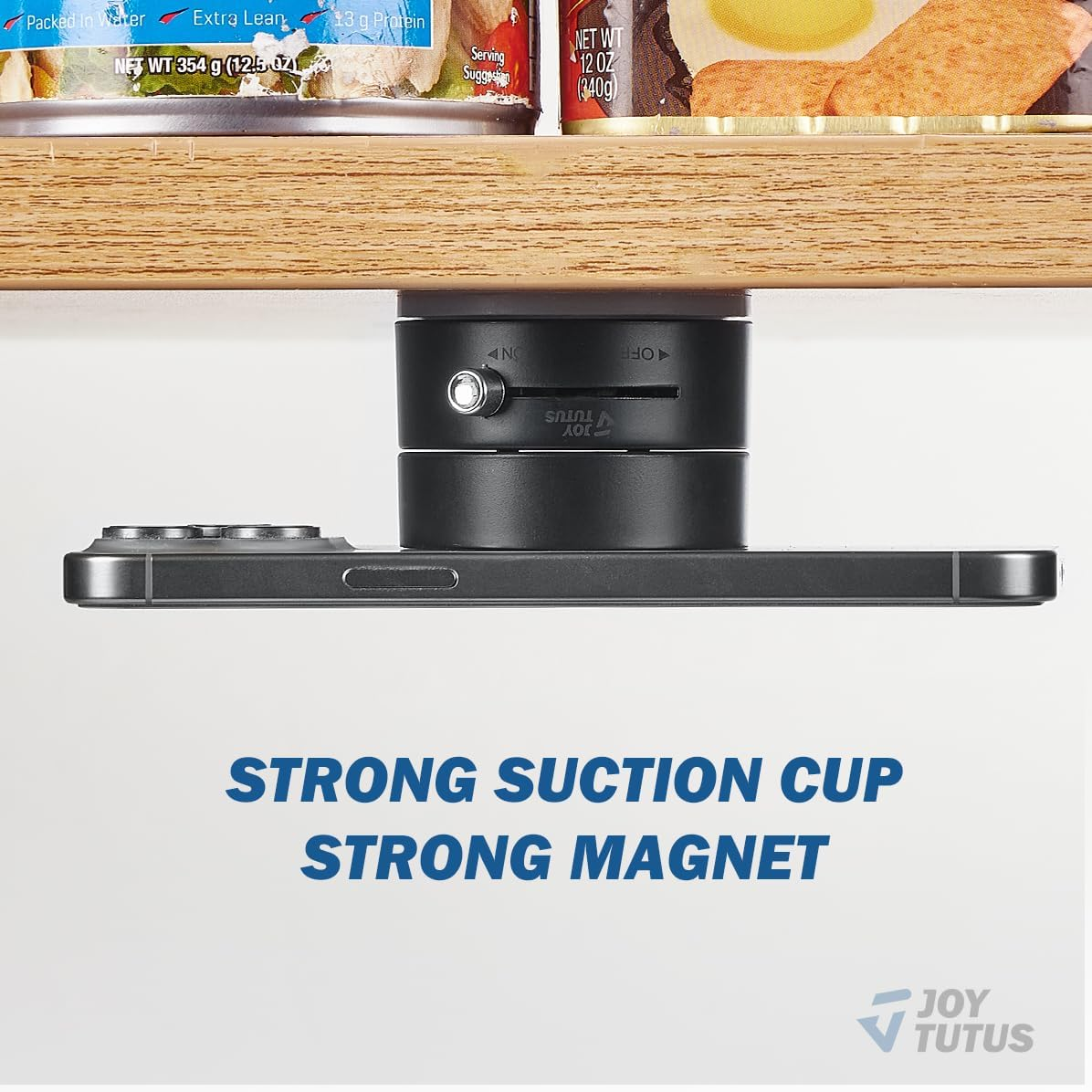 JOYTUTUS Shower Phone Holder, Reusable Suction Cup Phone Mount for Shower, Mirror, Kitchen, Window & Bathroom, Shower Phone Mount Compatible with Iphone 16, 15, 14, 13, 12 & All Phones image number 1