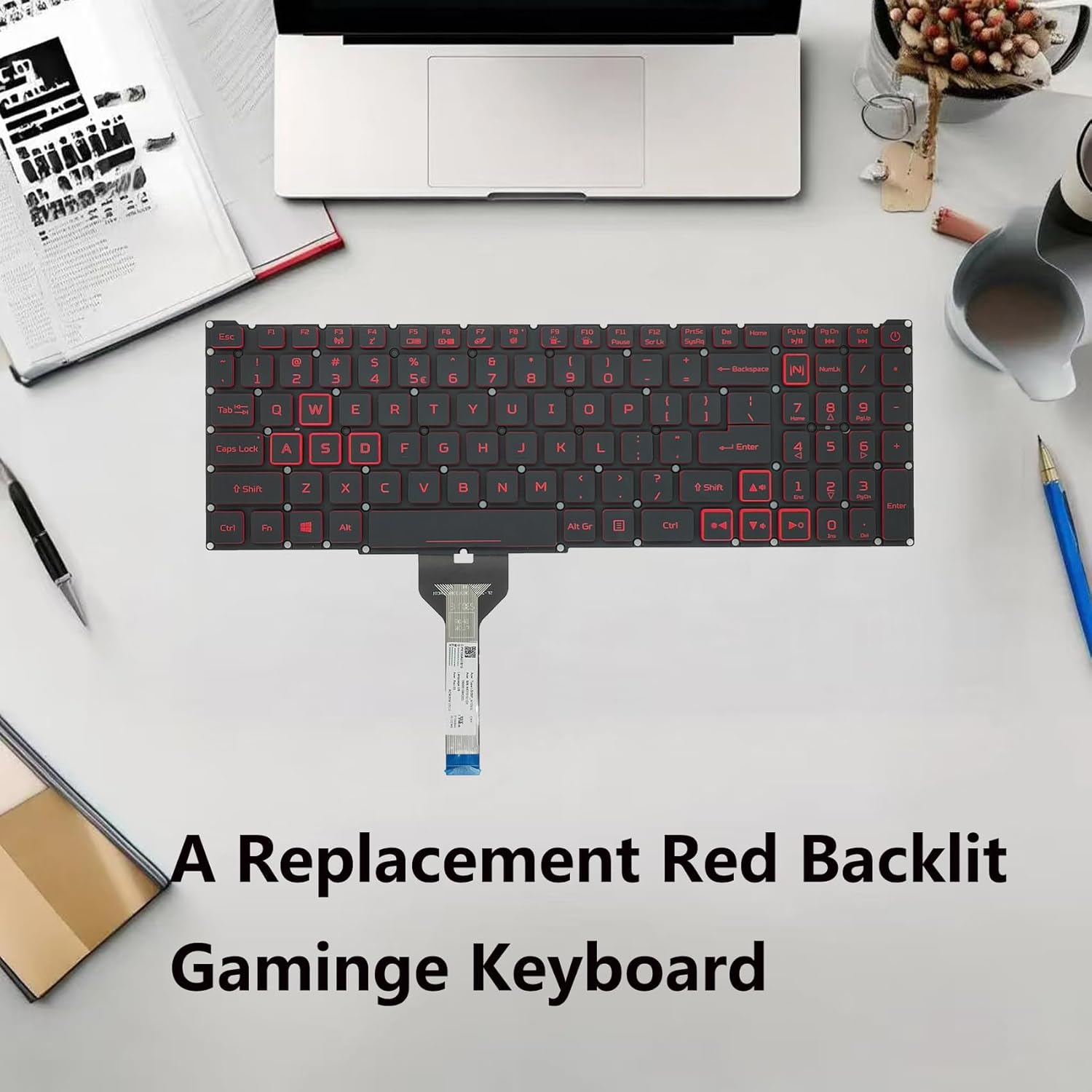 WWGTMC Replacement Keyboard for Acer Nitro 5 AN515-55 AN515-56 AN515-57 AN515-58 AN515-45,AN517-52 AN517-53 AN517-57 AN517-41 AN517-45, Predator Helios 300 PH315-54 PH315-55 PH317-51 Series Laptop image number 2