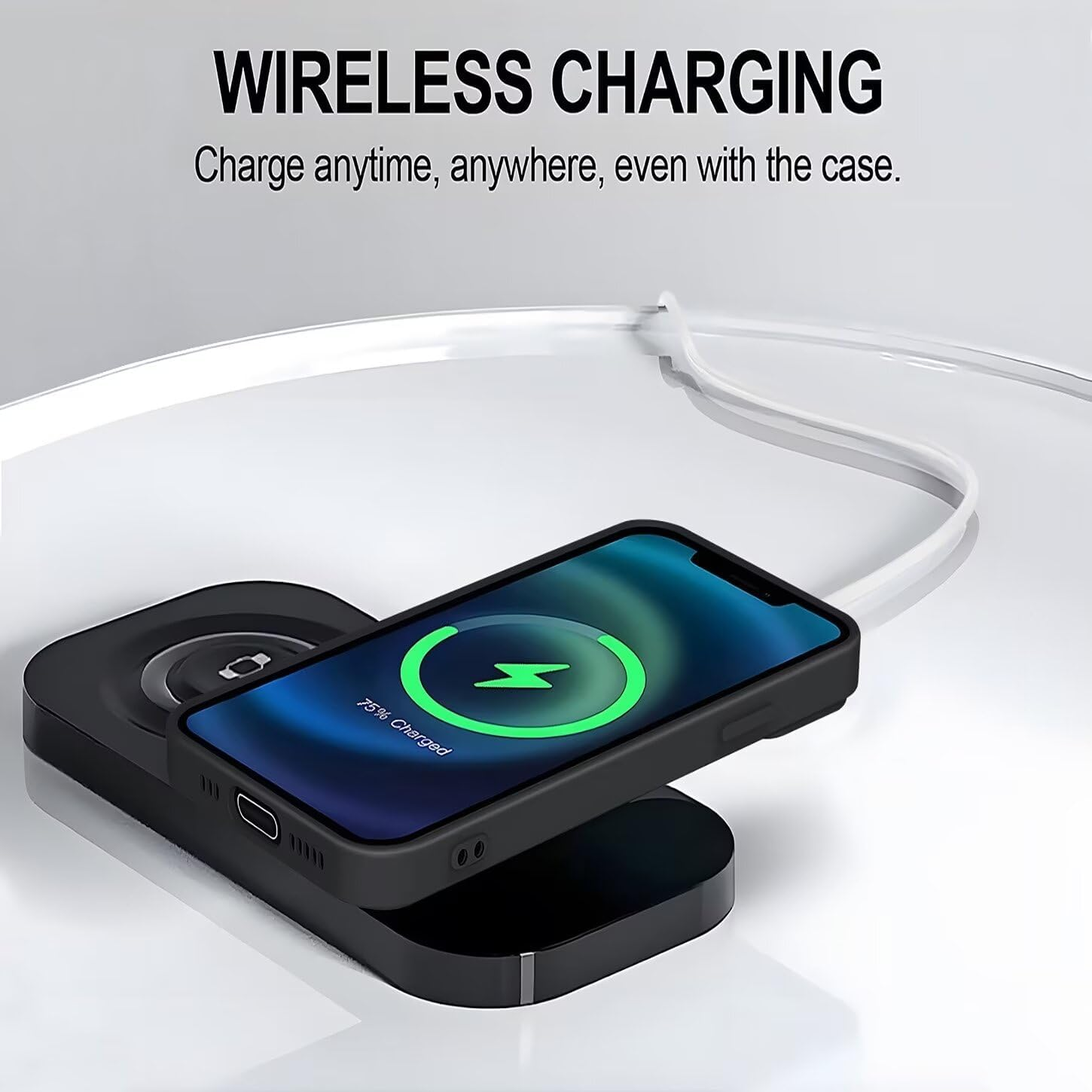 ILING Liquid Silicone Case for Xiaomi Poco X7 Pro 5G, Simple Plain Ultra Thin Soft TPU Bumper Shockproof Scratch-Resistant Protective Case Matte Elegant Women'S Mobile Phone Case (Black) - Green image number 5