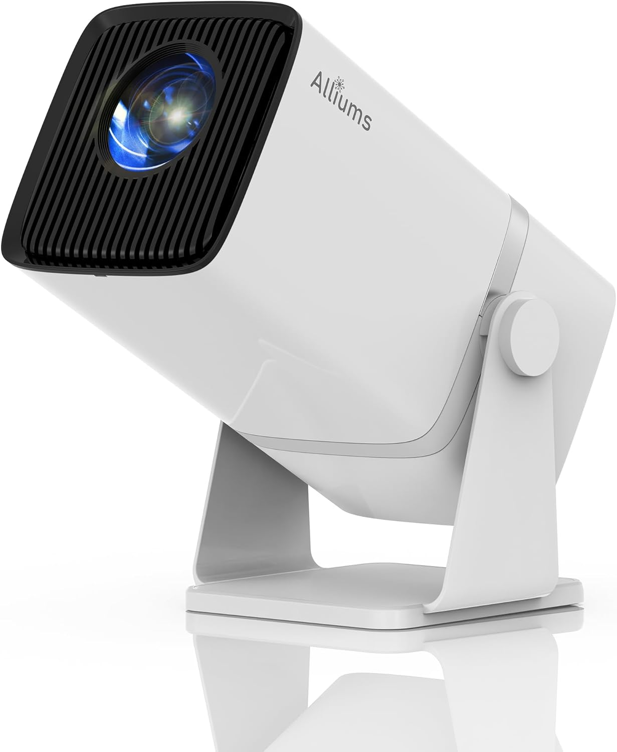 Alliums Mini Projector with 5G Wifi, 1080P Supported, Portable Projector - Bluetooth Speaker, PS5 & Phone Compatible Smart Auto Vertical Correction, 180&deg; Rotatable for Bedroom, Home Theater & Gaming image number 2