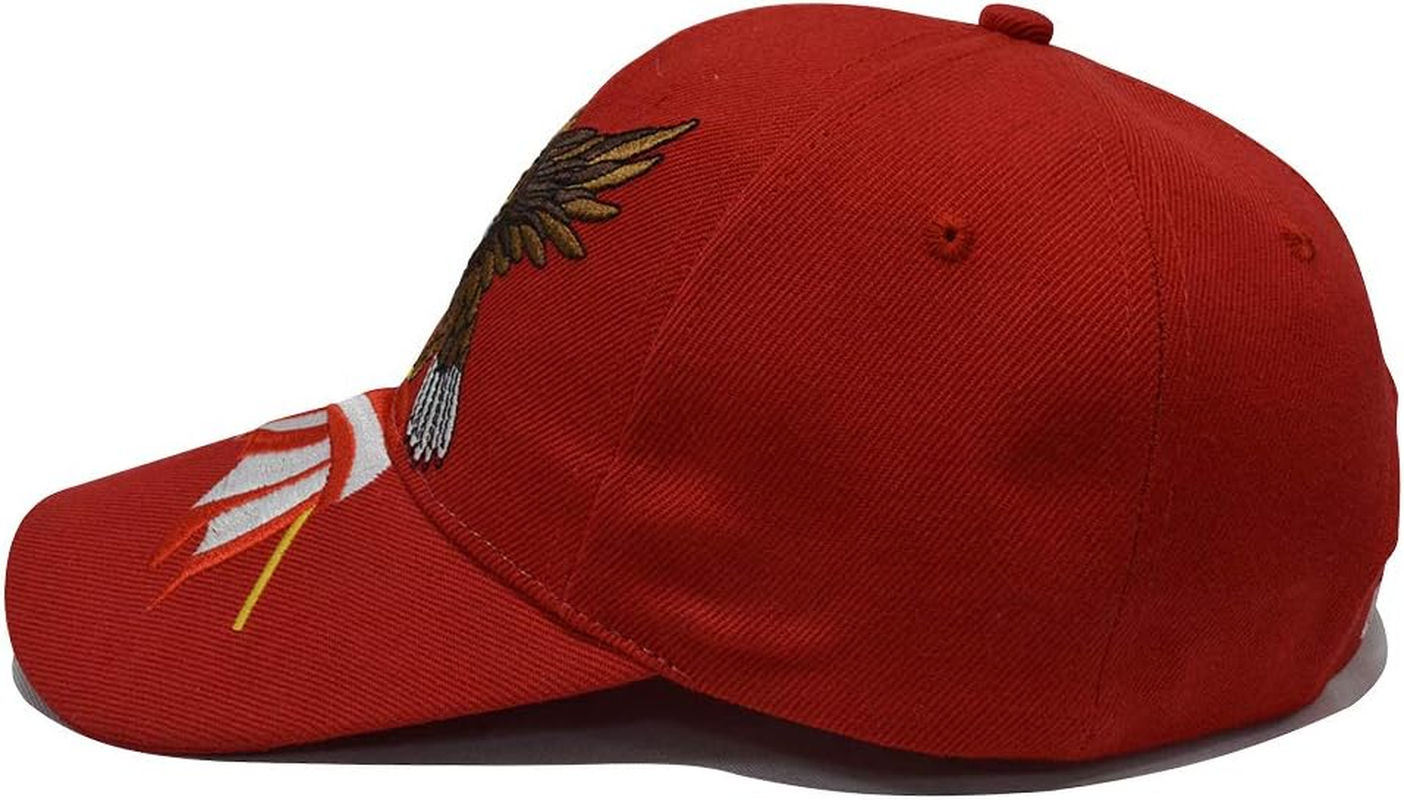 DISHIXIAO USA Baseball Cap Polo Style Adjustable Embroidered Dad Hat with American Flag for Men and Women - 2.Trump 2020-Red image number 5