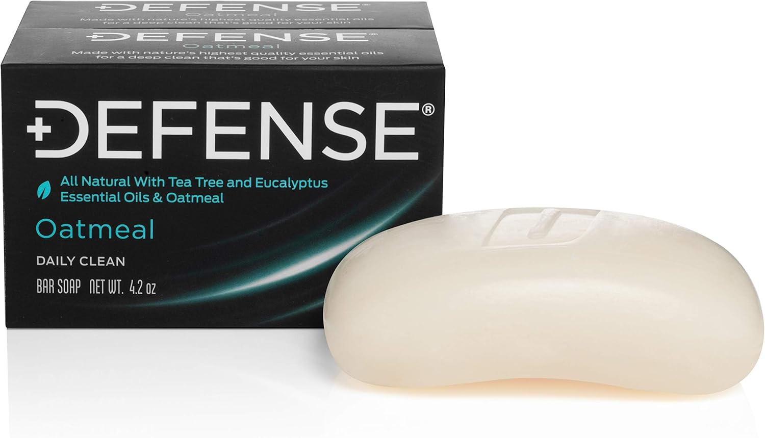 Defense Soap 2Pk All Natural Oatmeal Bar Soap for Men | Made by Wrestlers with Tea Tree Oil & Eucalyptus Oil to Promote Healthy Skin image number 1