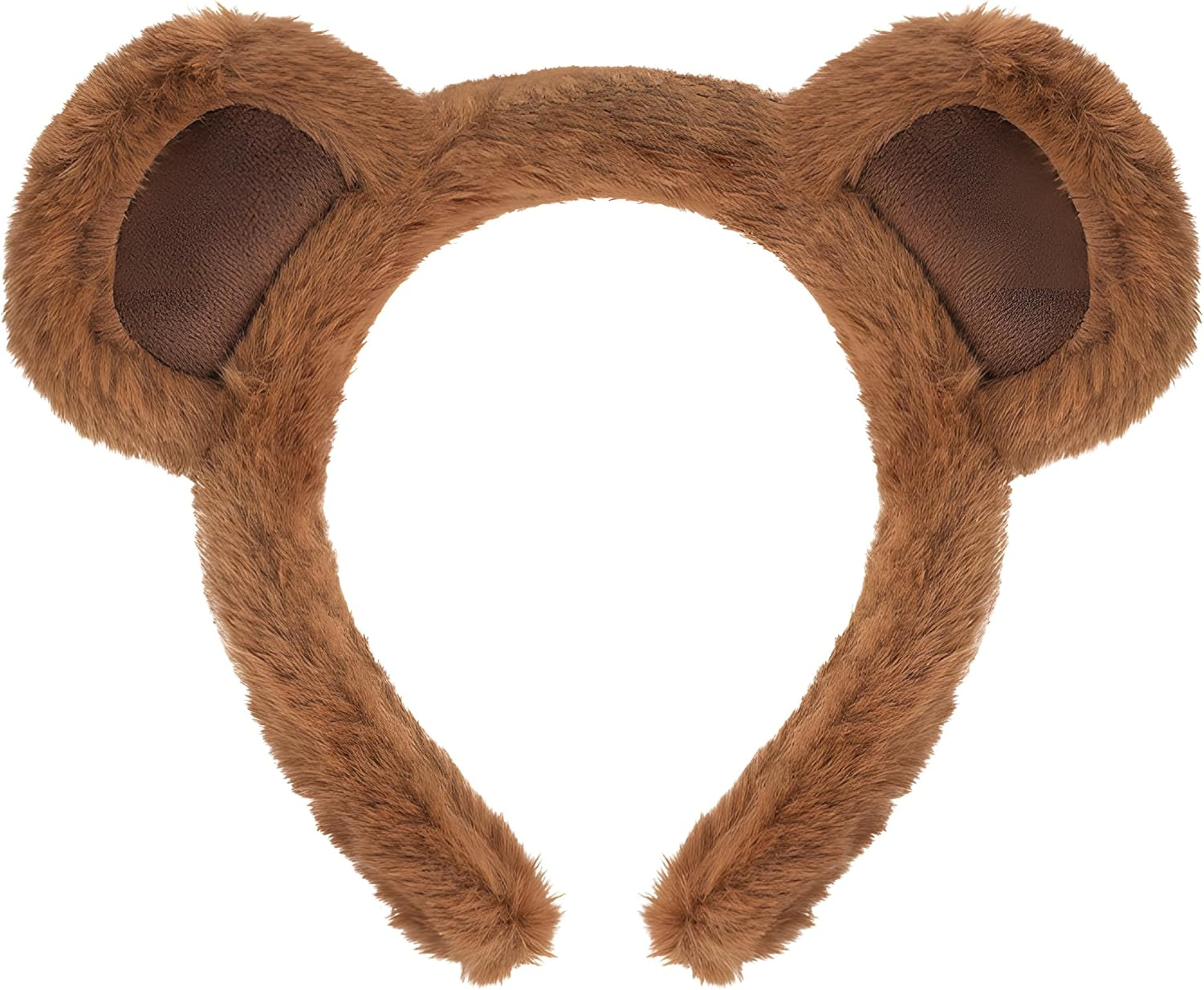 Fluffy Brown Bear Ears Headband for Adults- Perfect for Halloween Costume, Cosplay, Parties & Daily Wear image number 4